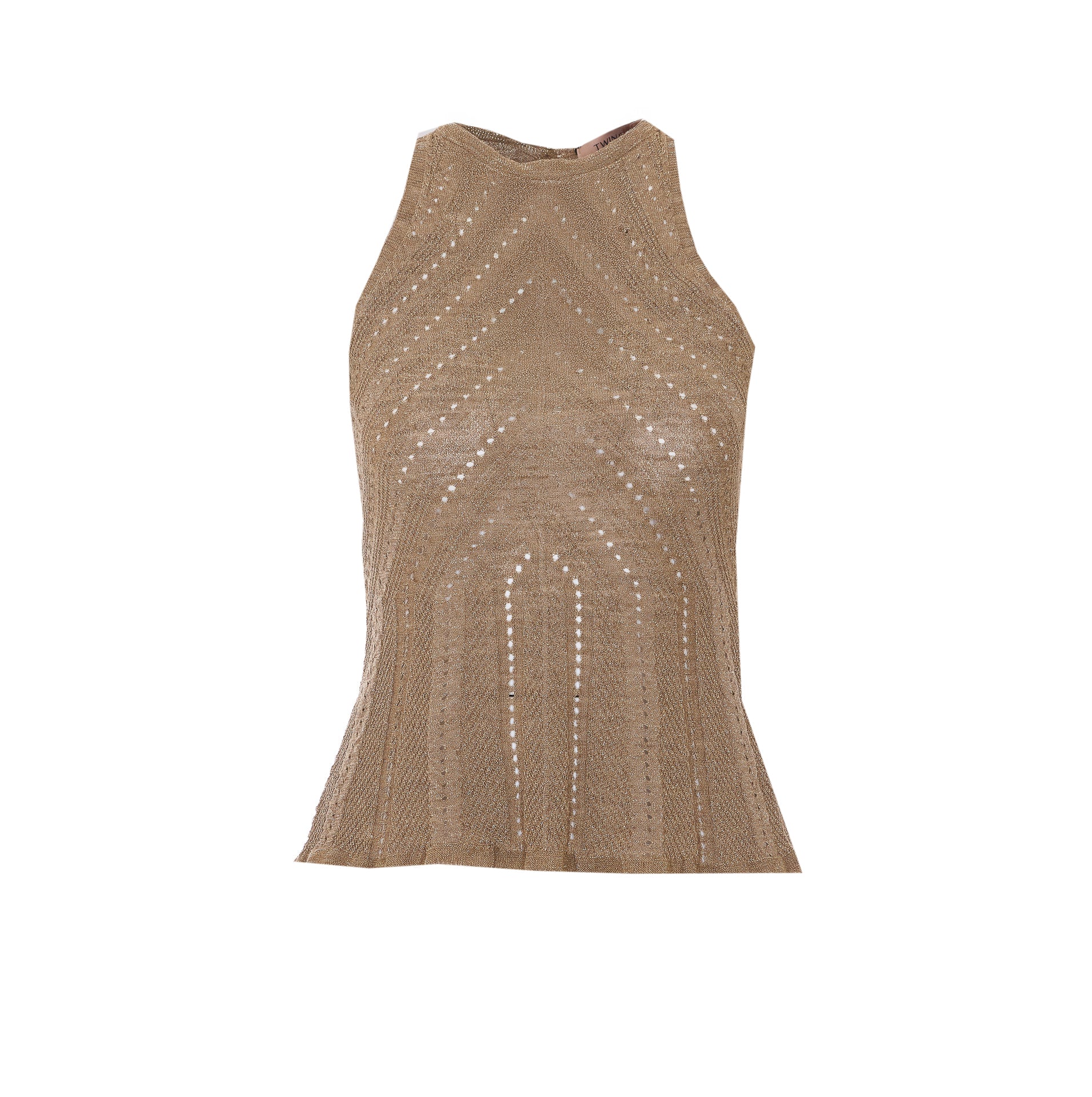 Twin-Set Top Golden Linen