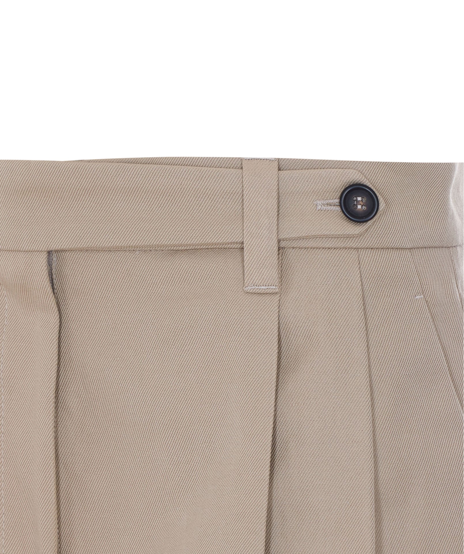 Brunello Cucinelli Trousers Beige Cotton