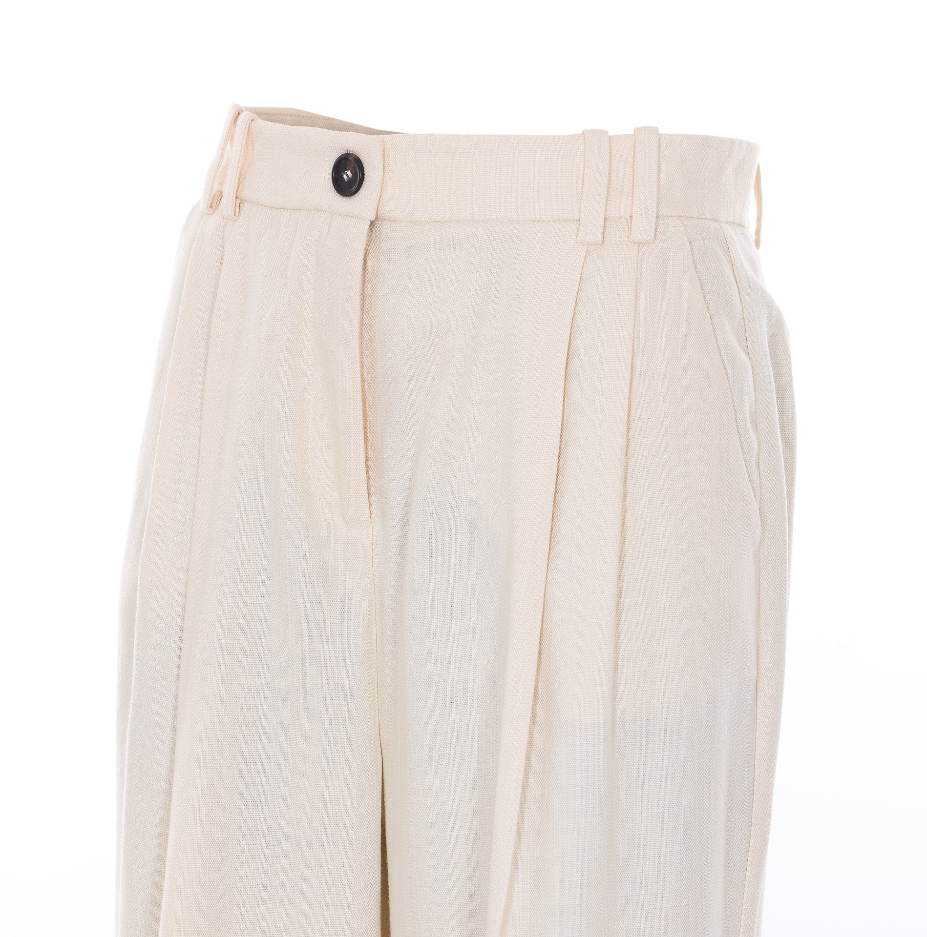 Pinko Trousers White Viscose