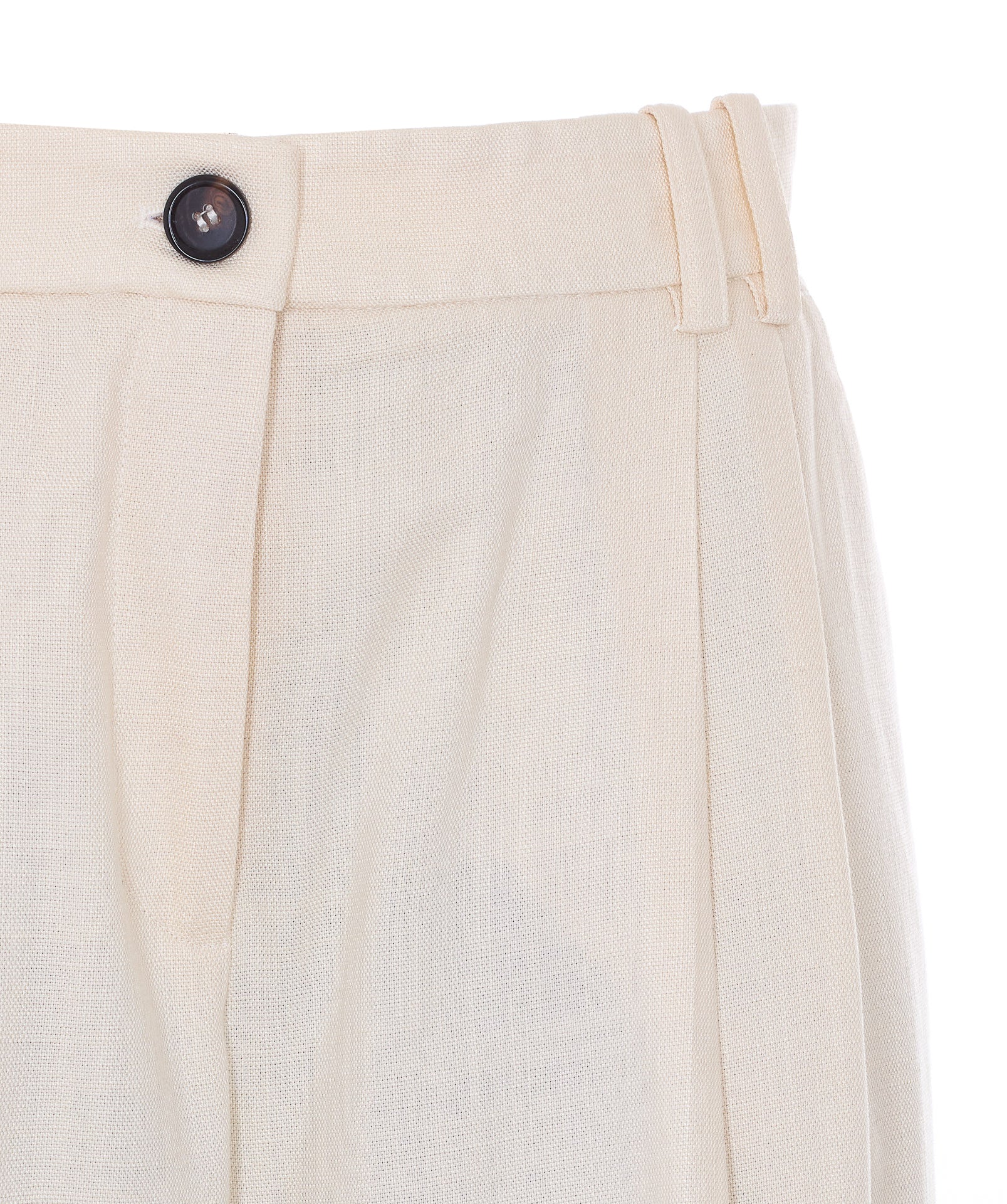 Pinko Trousers White Viscose