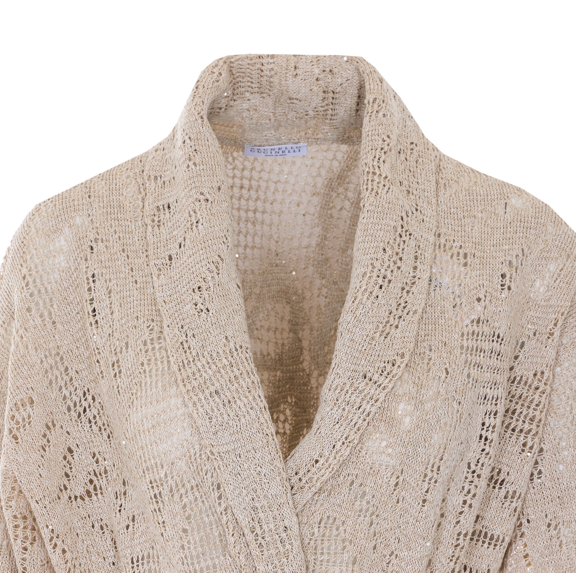 Brunello Cucinelli Sweaters Beige Linen