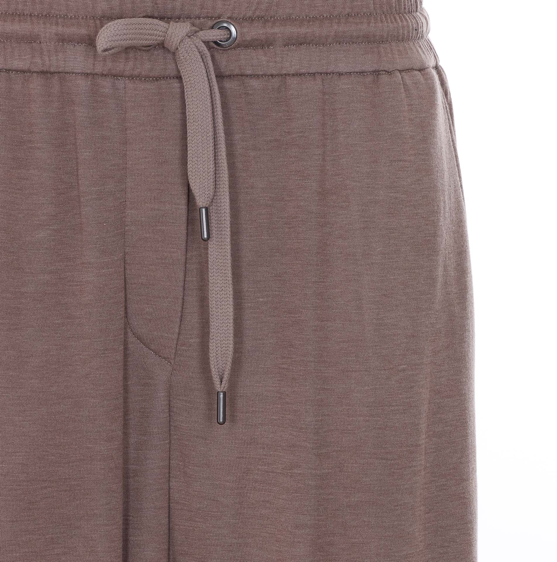 Brunello Cucinelli Trousers Purple Cotton