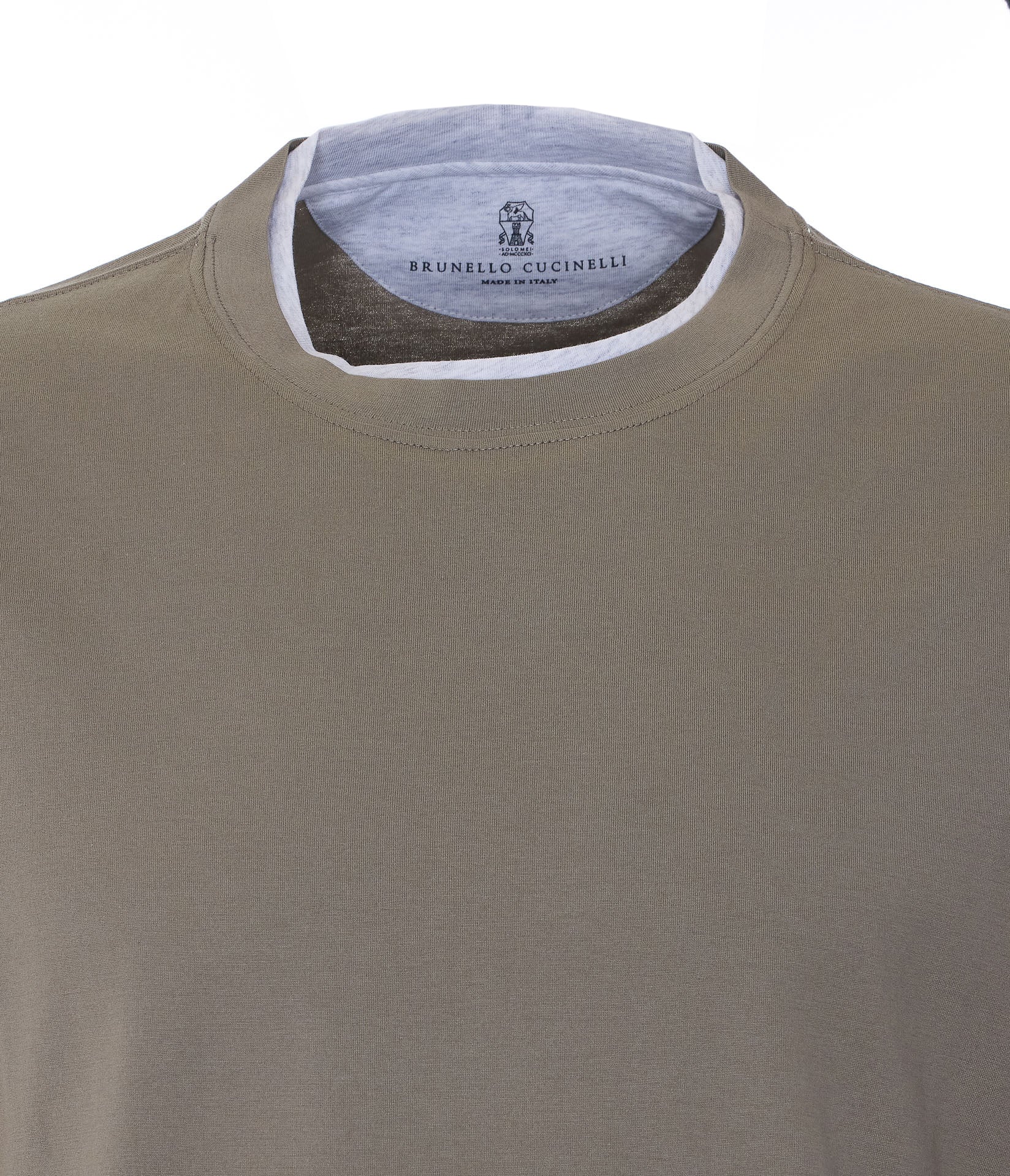 Brunello Cucinelli T-Shirts And Polos Beige Cotton