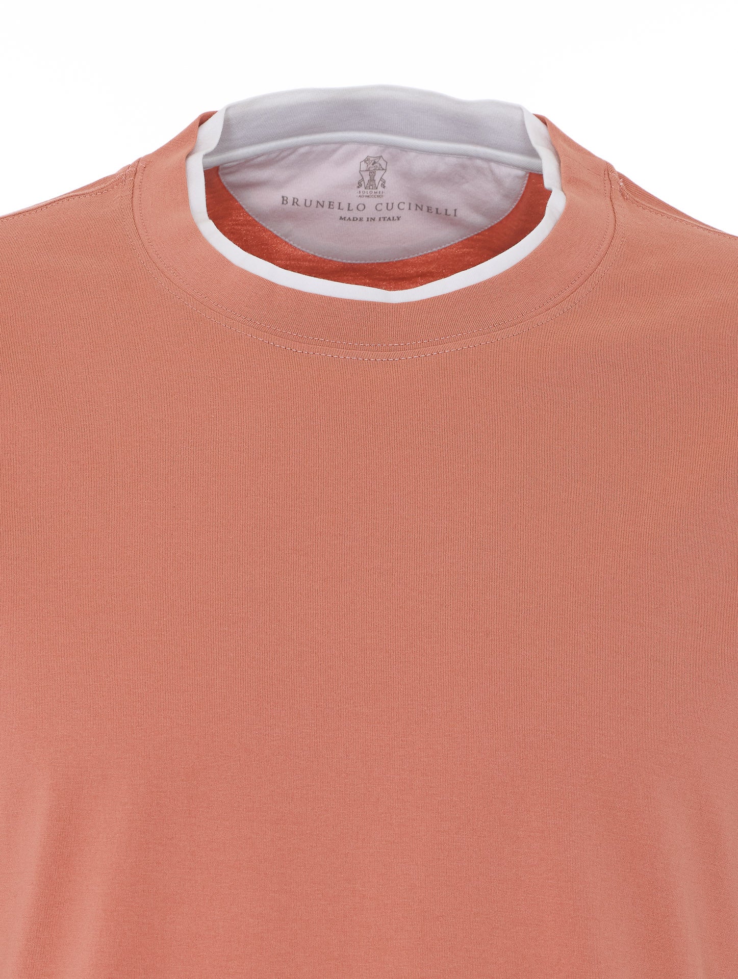 Brunello Cucinelli T-Shirts And Polos Orange Cotton
