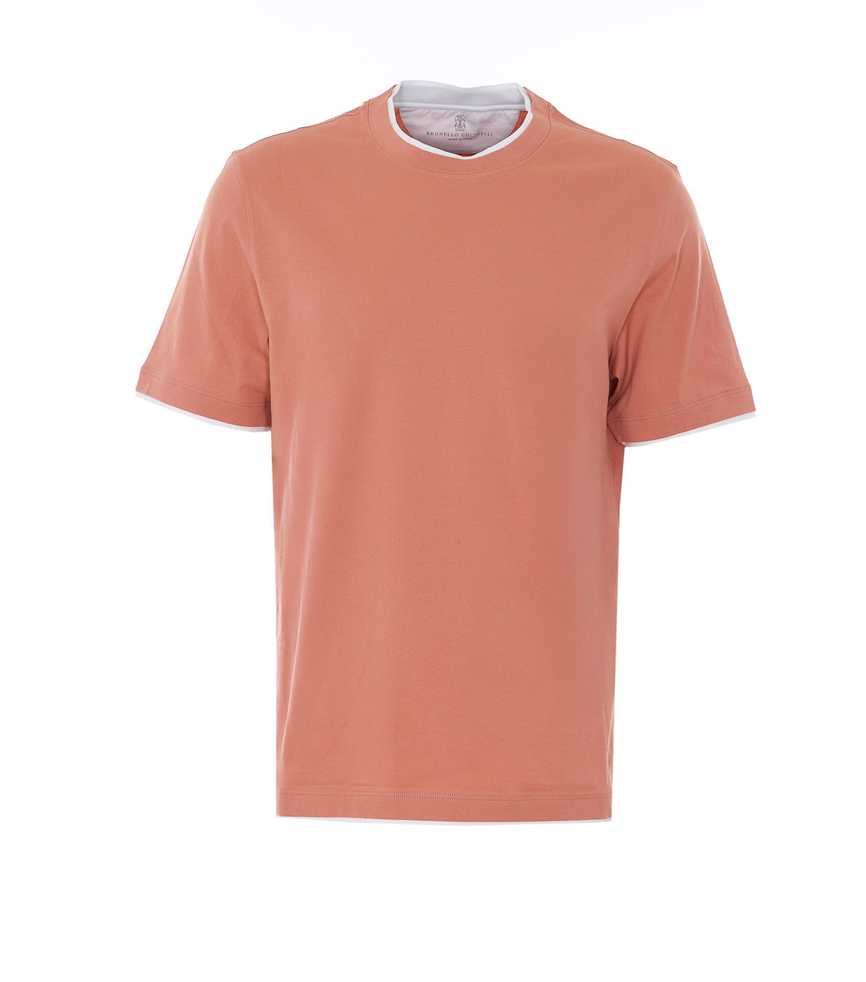 Brunello Cucinelli T-Shirts And Polos Orange Cotton