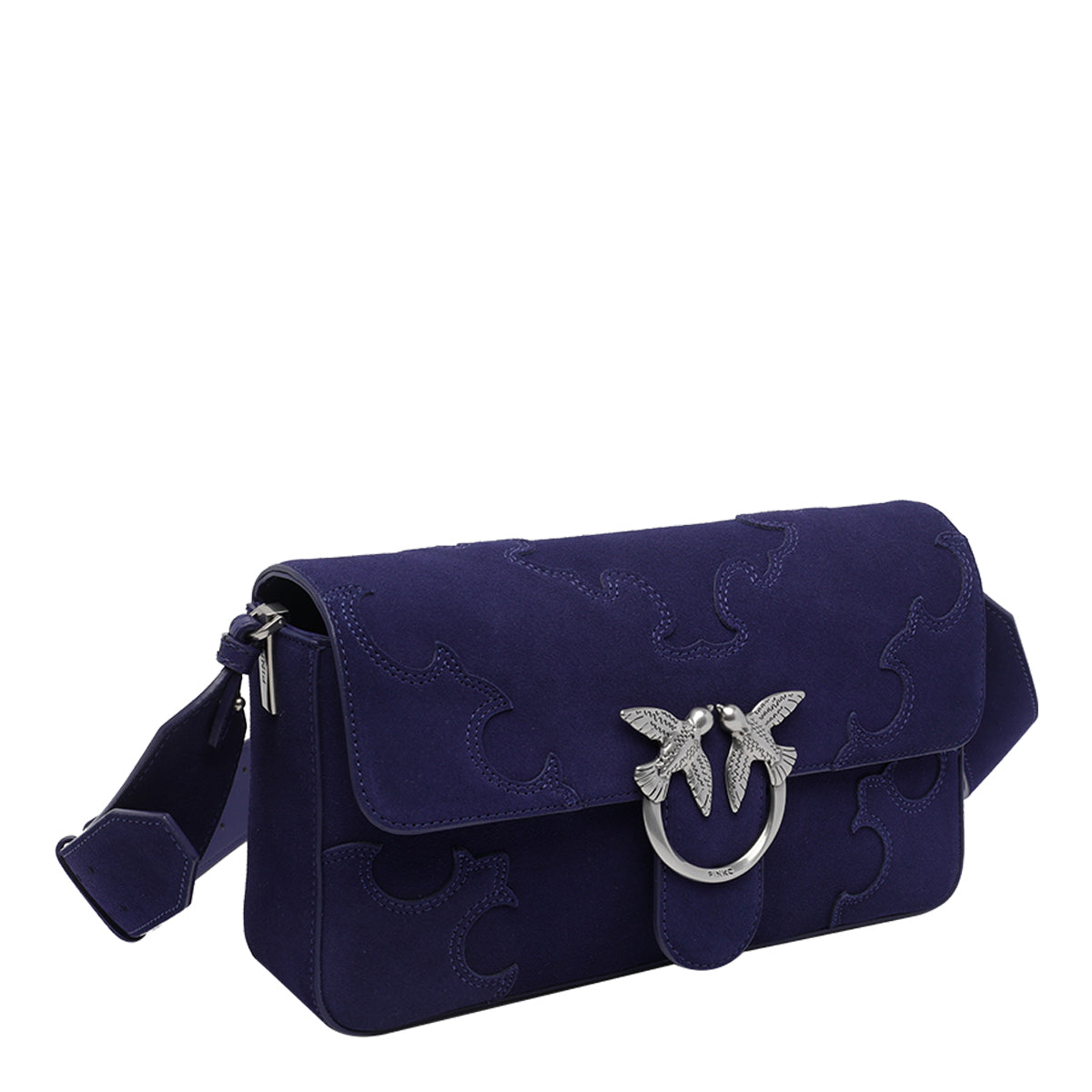 Pinko Bags Blue Calf Leather