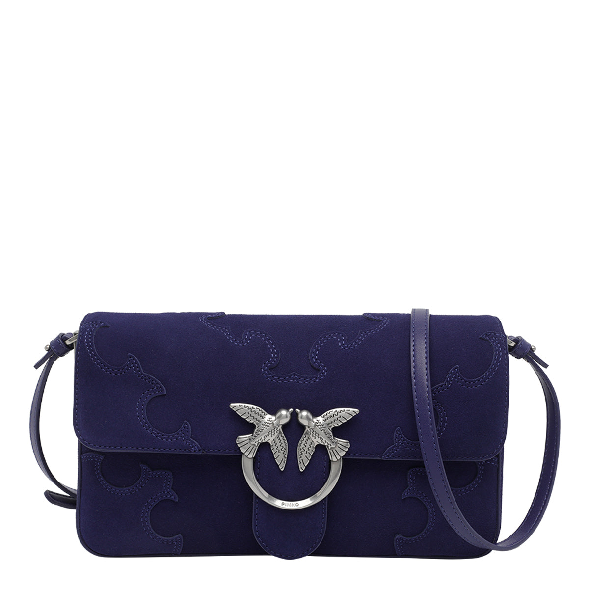 Pinko Bags Blue Calf Leather