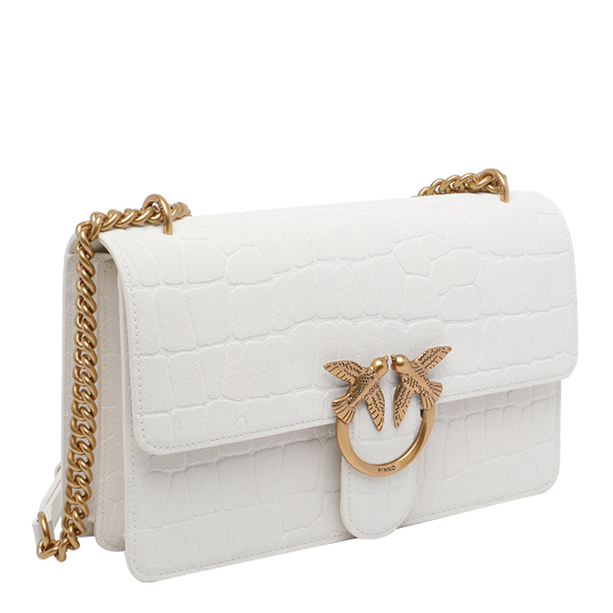 Pinko Bags White Calf Leather