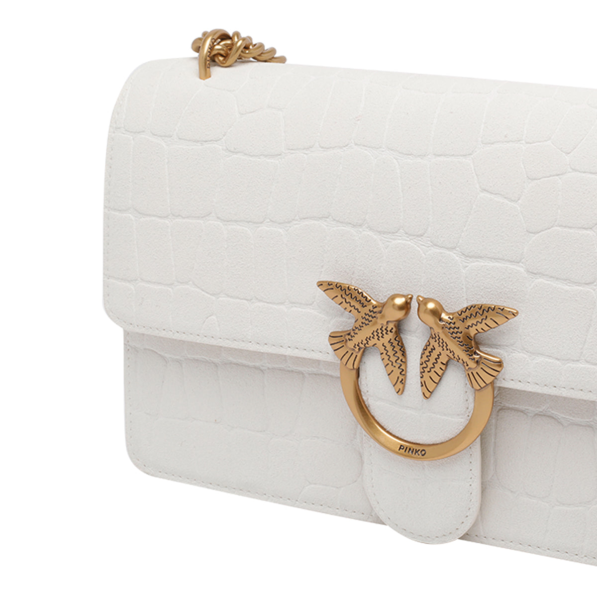 Pinko Bags White Calf Leather