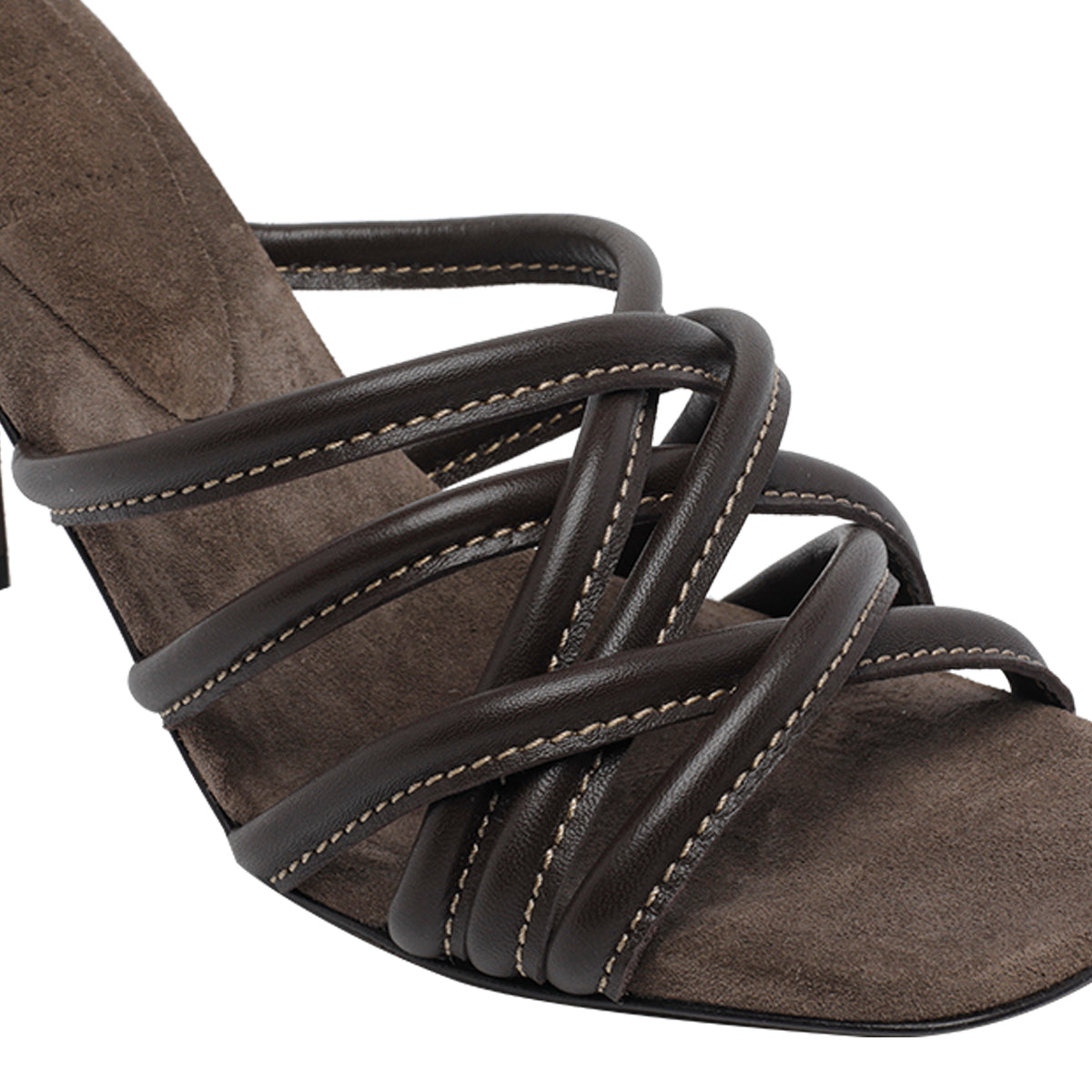 Brunello Cucinelli Sandals Brown Calf Leather/leather Sole
