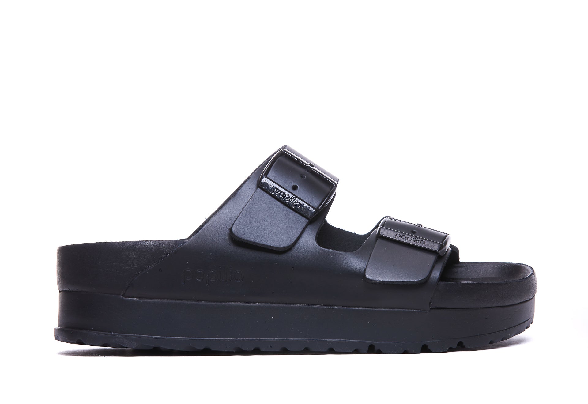 Birkenstock Sandals Black Calf Leather/rubber Sole