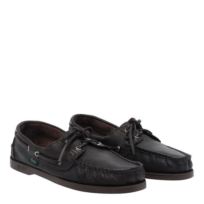 Paraboot Brown Calf Leather/rubber Sole