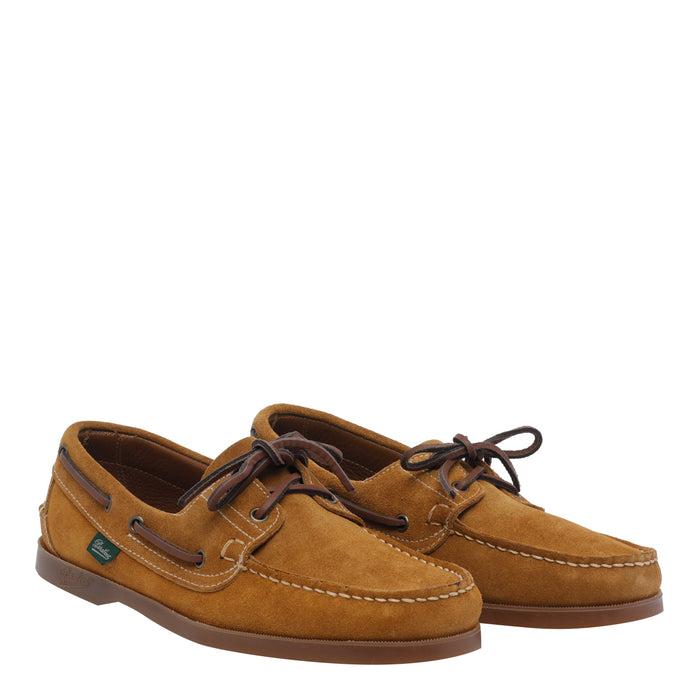 Paraboot Brown Suede Leather/rubber Sole