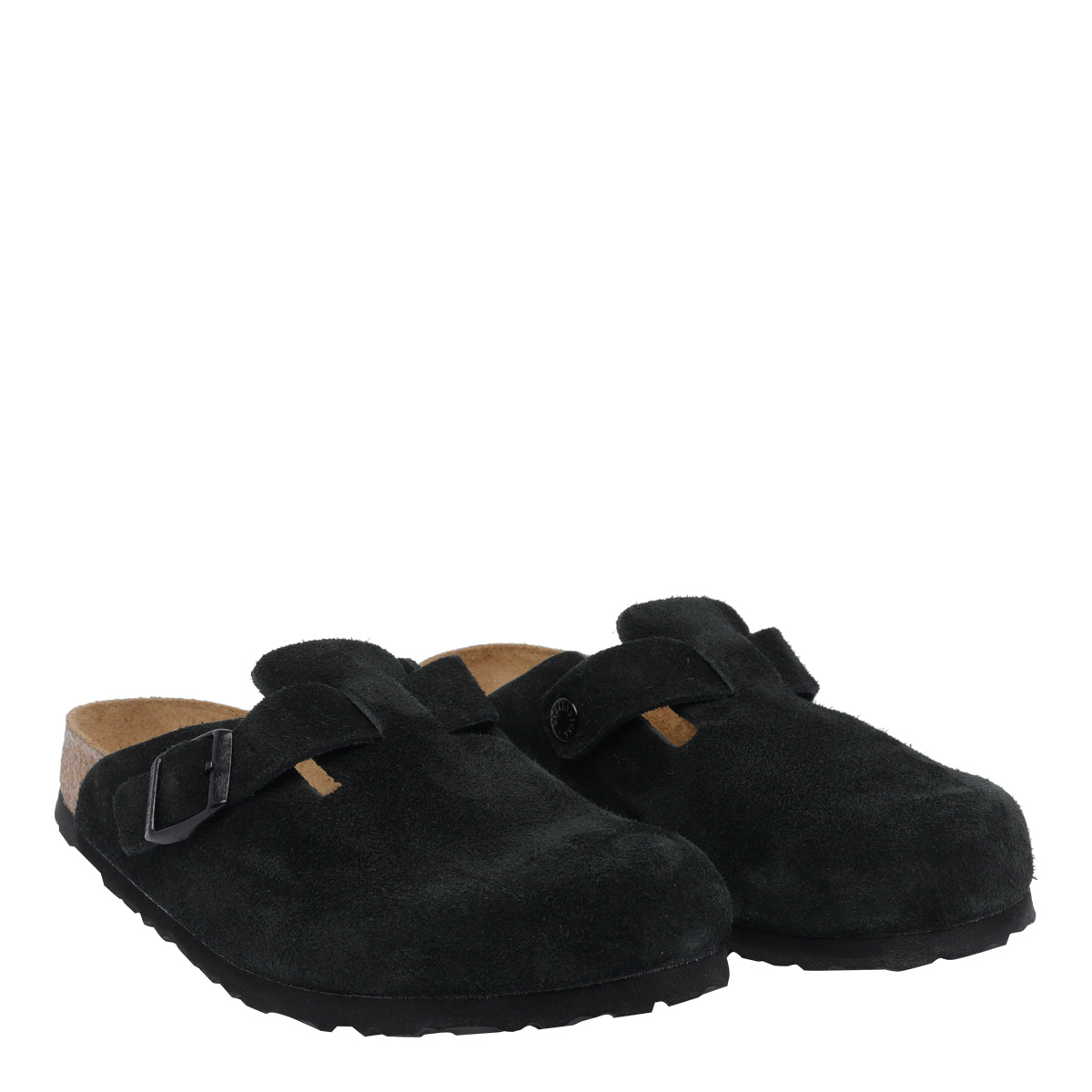 Birkenstock Black Suede Leather/rubber Sole