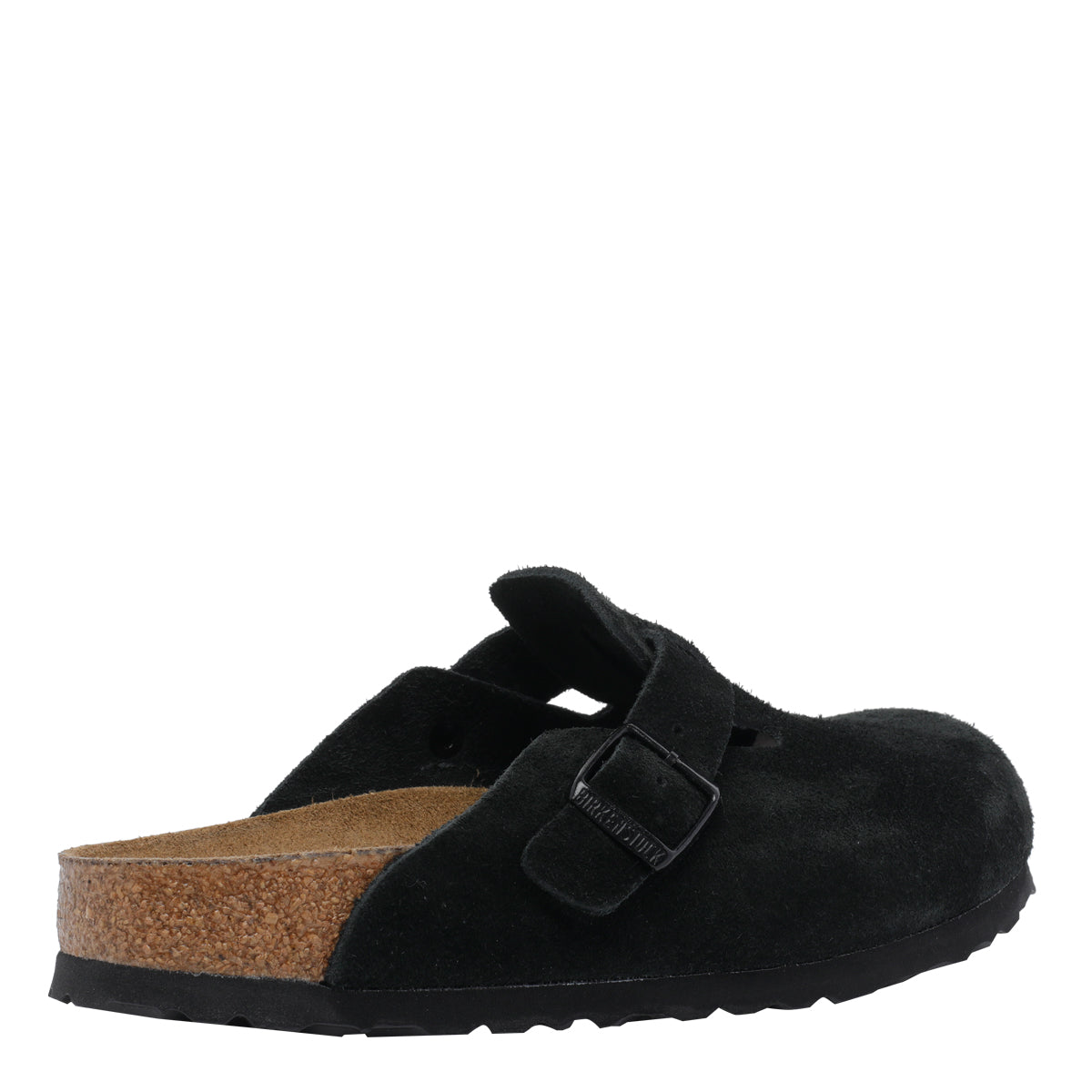 Birkenstock Black Suede Leather/rubber Sole