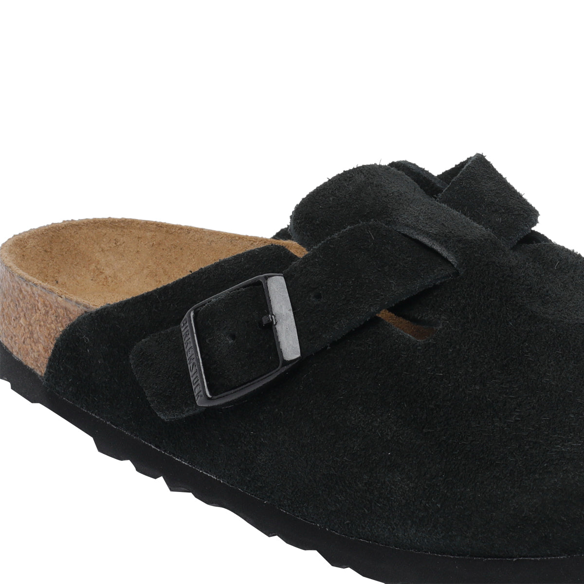 Birkenstock Black Suede Leather/rubber Sole