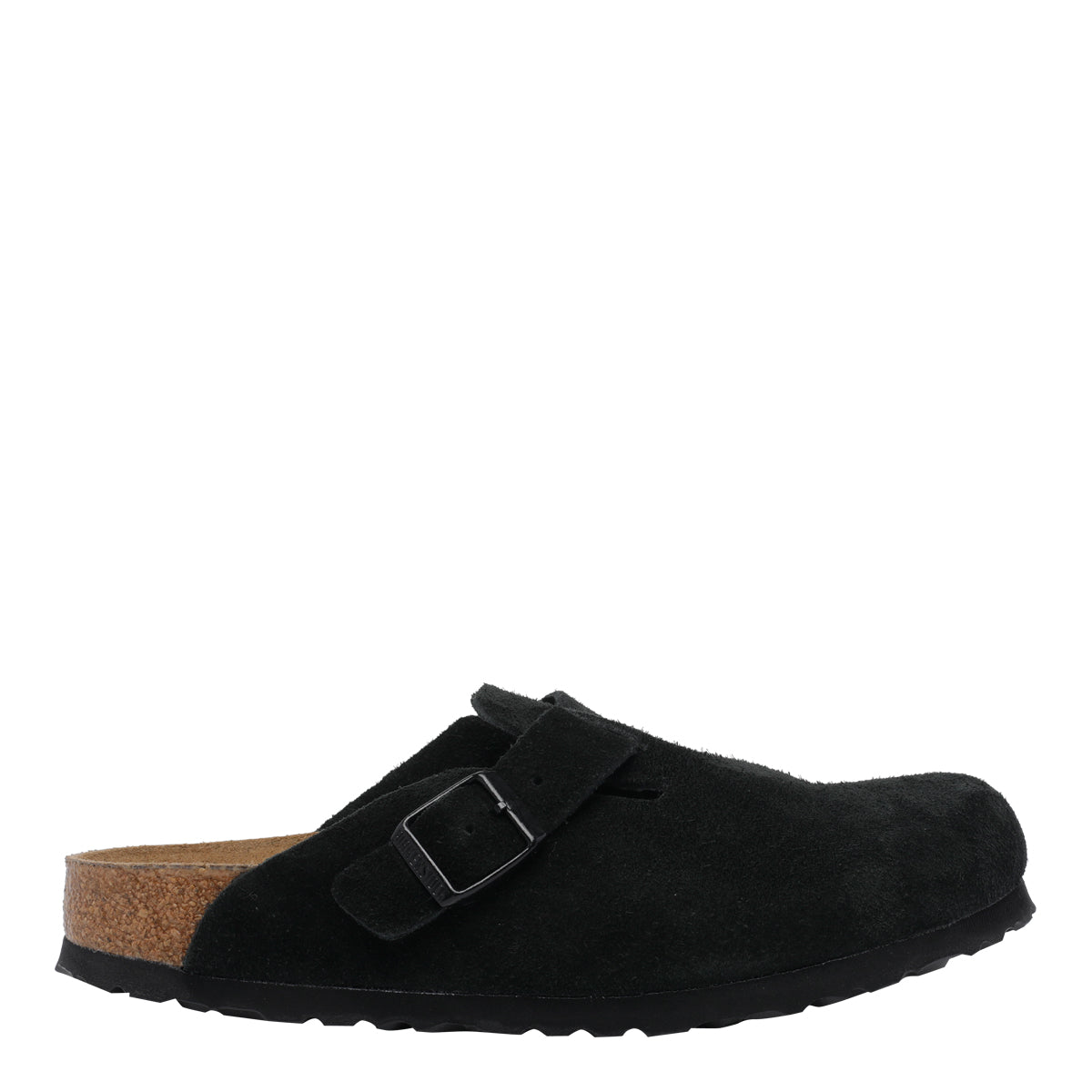 Birkenstock Black Suede Leather/rubber Sole