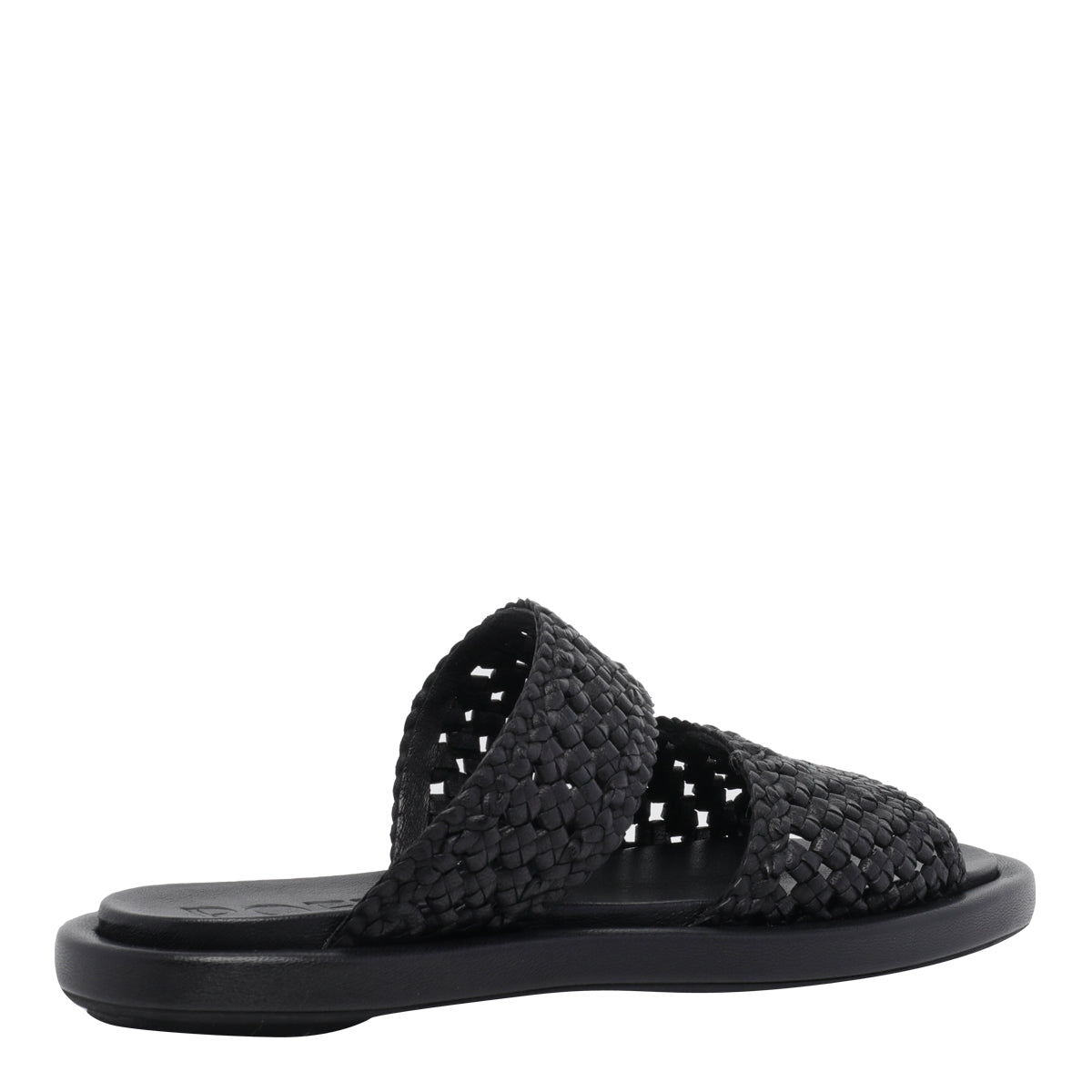 Poeve Sandals Black Calf Leather/rubber Sole