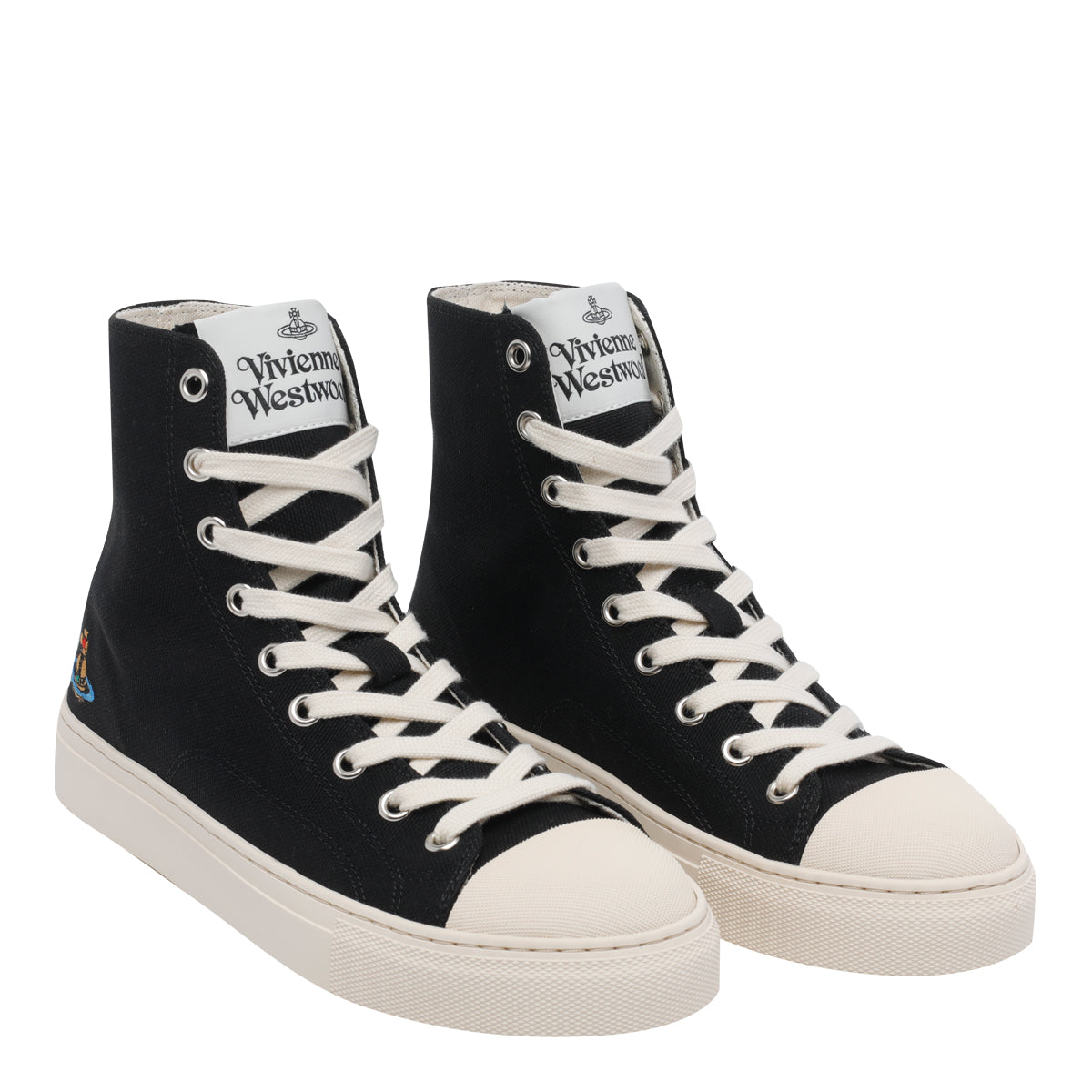 Vivienne Westwood Sneakers Black Fabric /rubber Sole