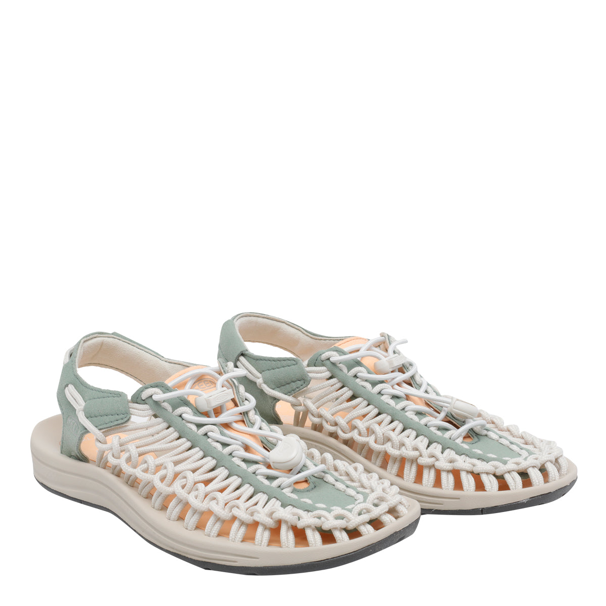 Keen White Fabric /rubber Sole