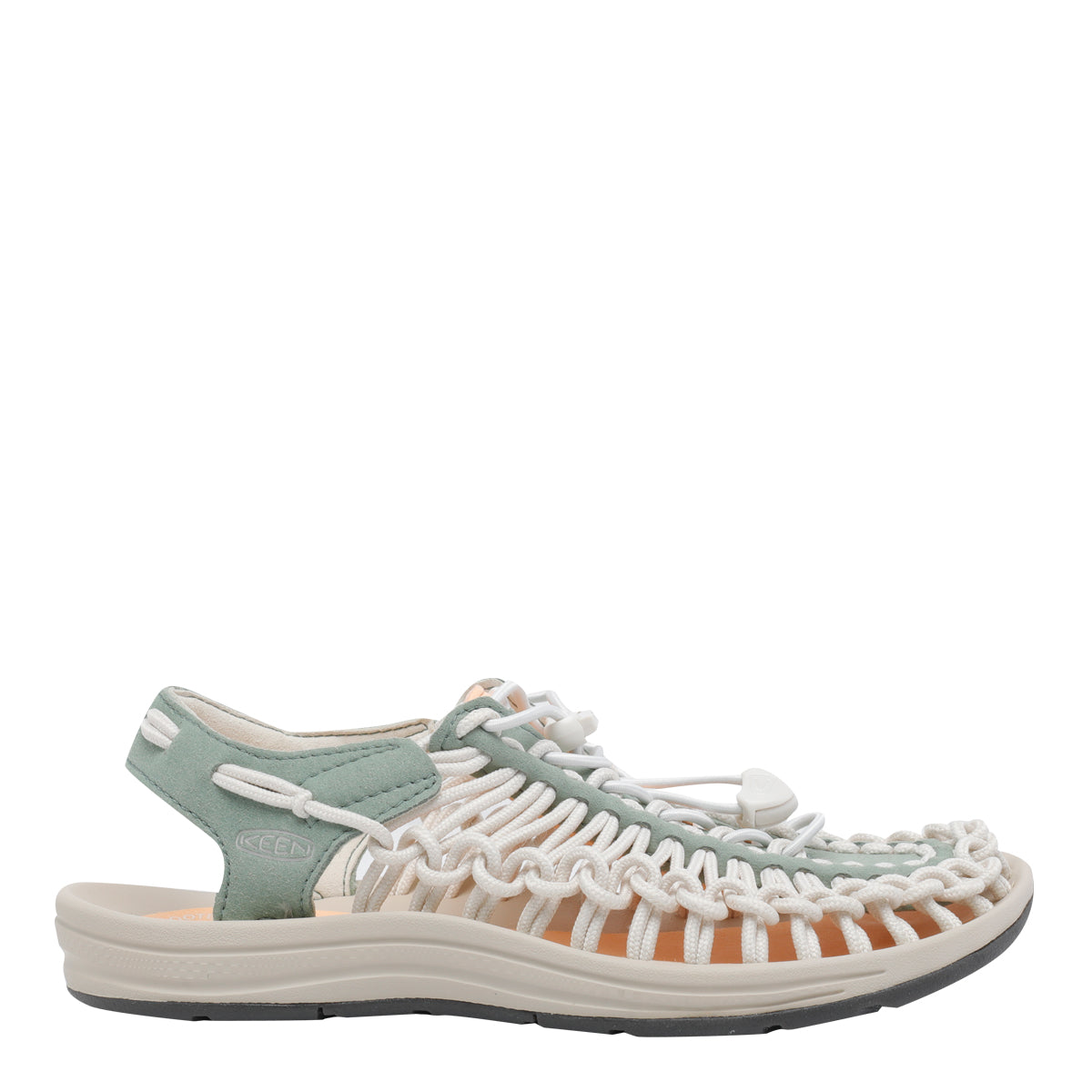 Keen White Fabric /rubber Sole