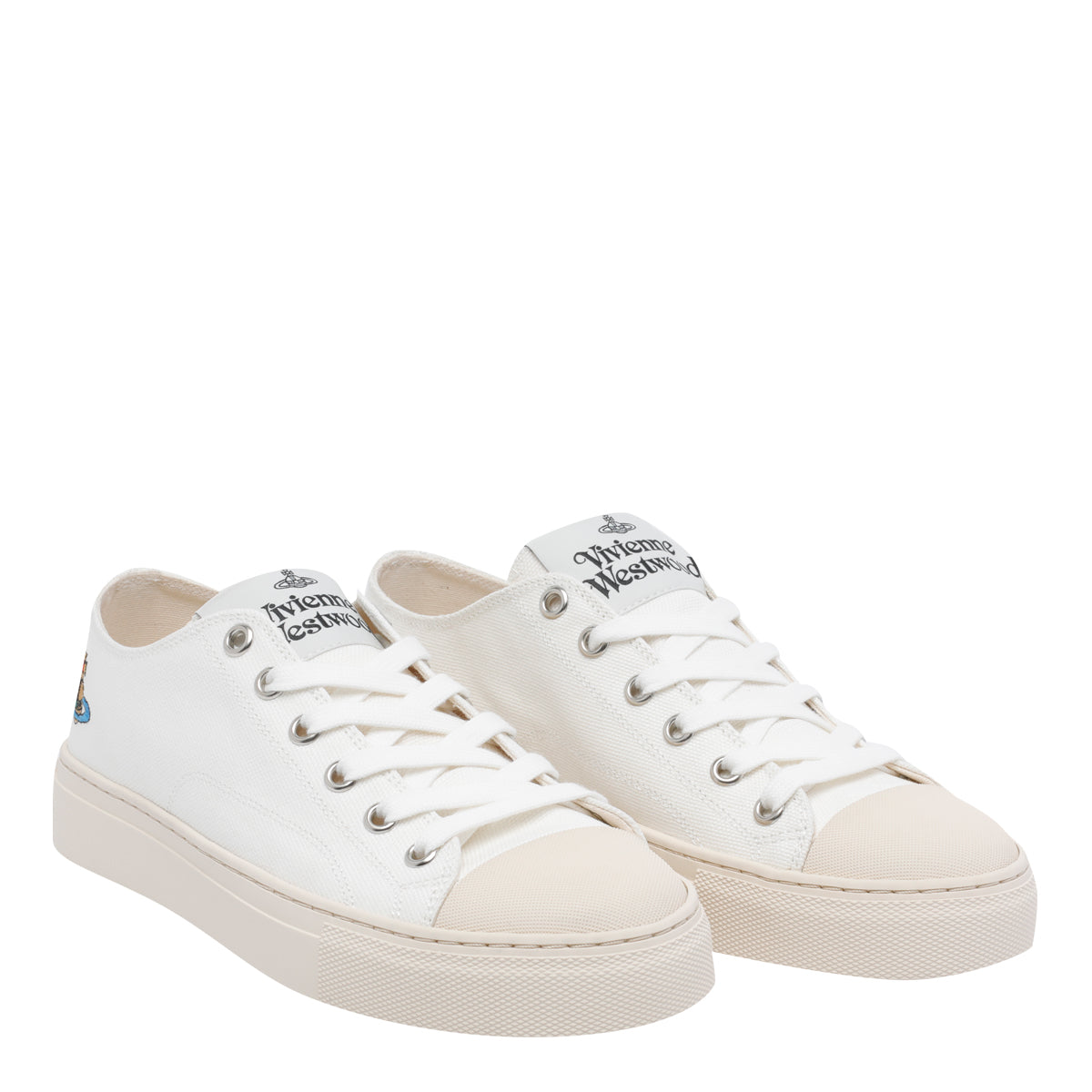 Vivienne Westwood Sneakers White Fabric /rubber Sole