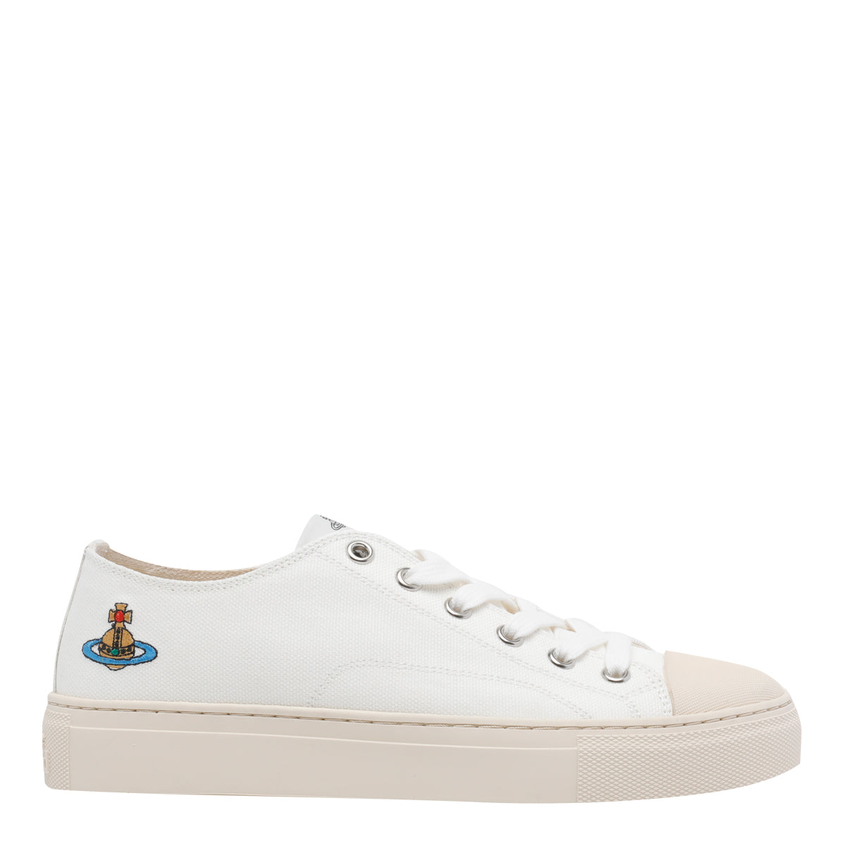 Vivienne Westwood Sneakers White Fabric /rubber Sole