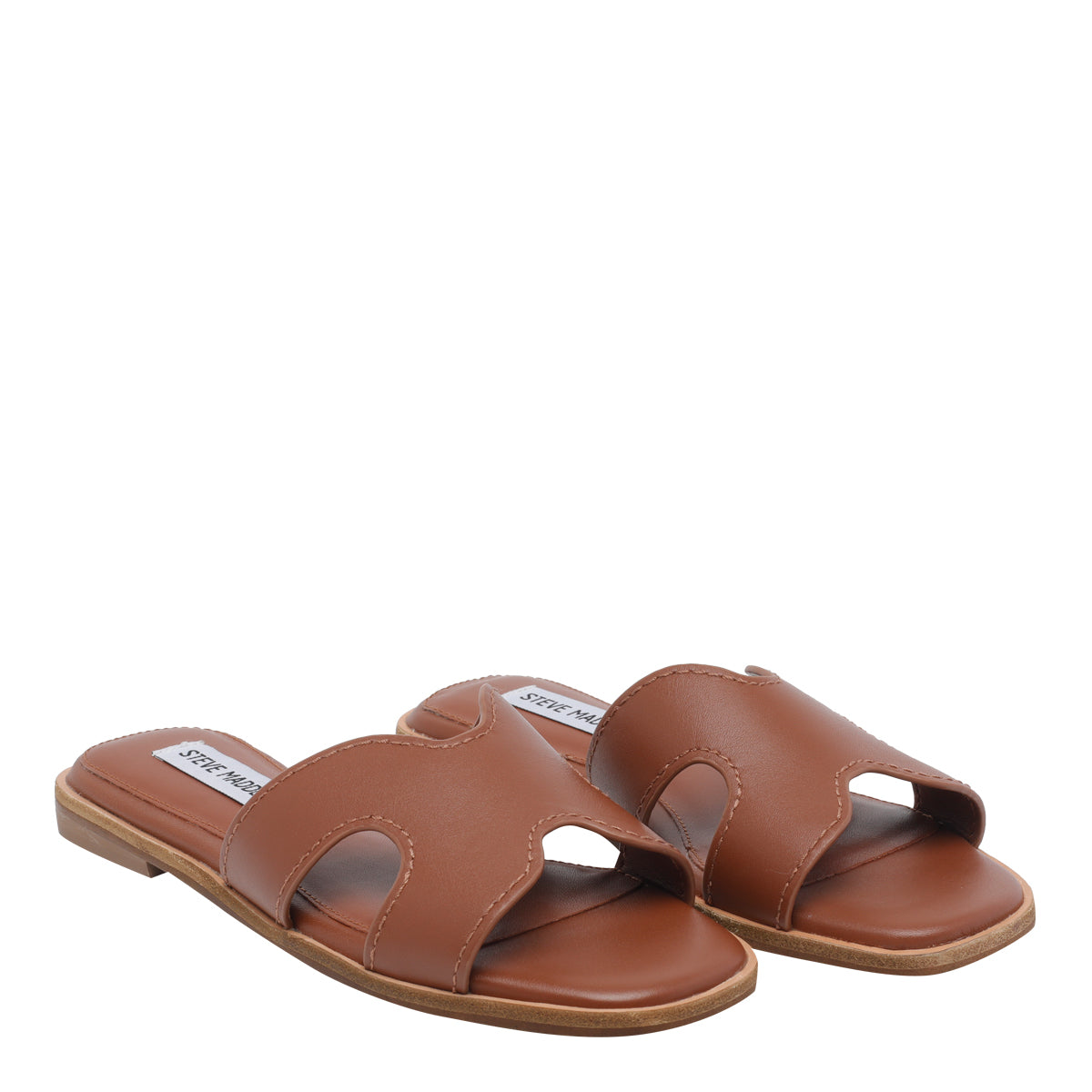 Steve Madden Sandals Brown Calf Leather/rubber Sole