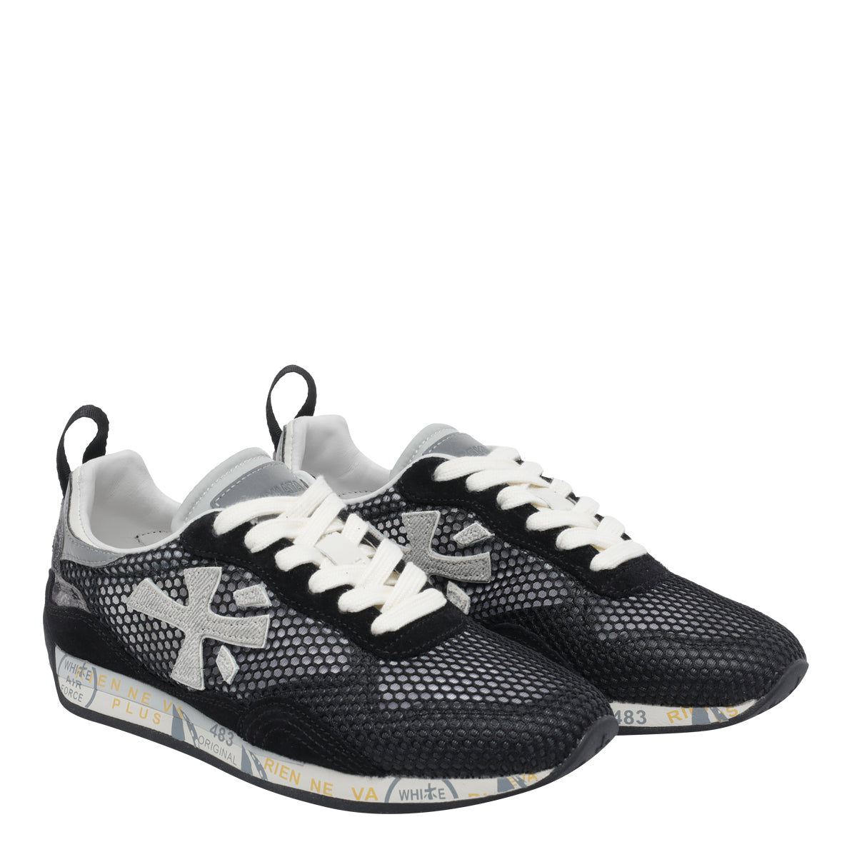 Premiata Sneakers Black Fabric /rubber Sole
