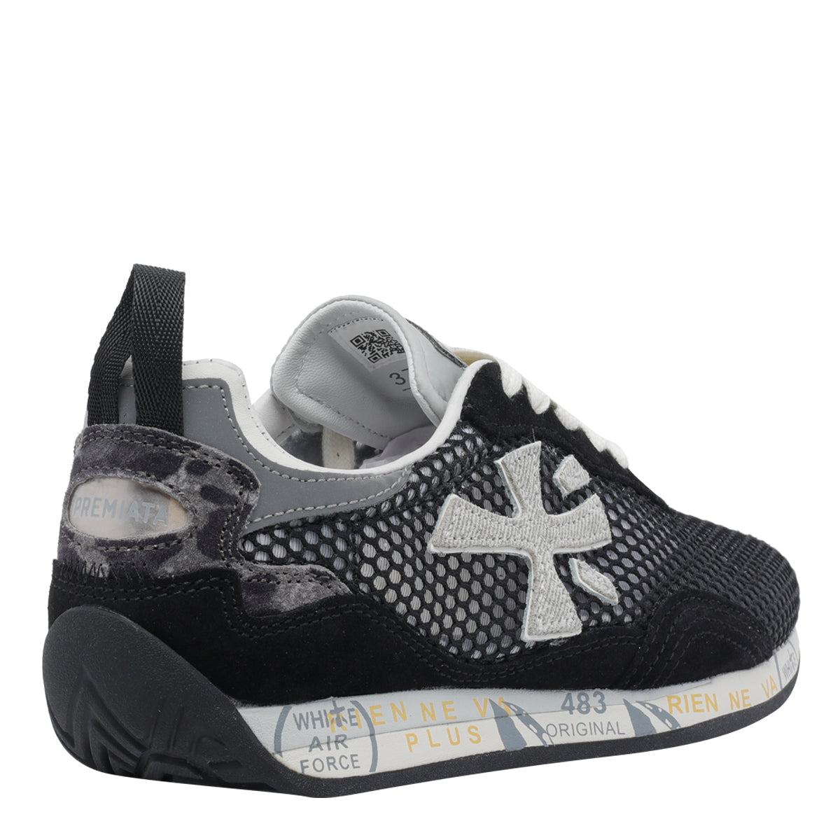 Premiata Sneakers Black Fabric /rubber Sole