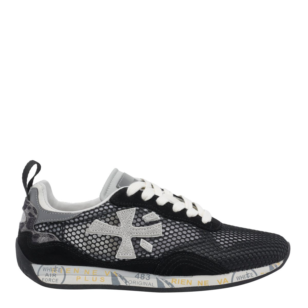 Premiata Sneakers Black Fabric /rubber Sole