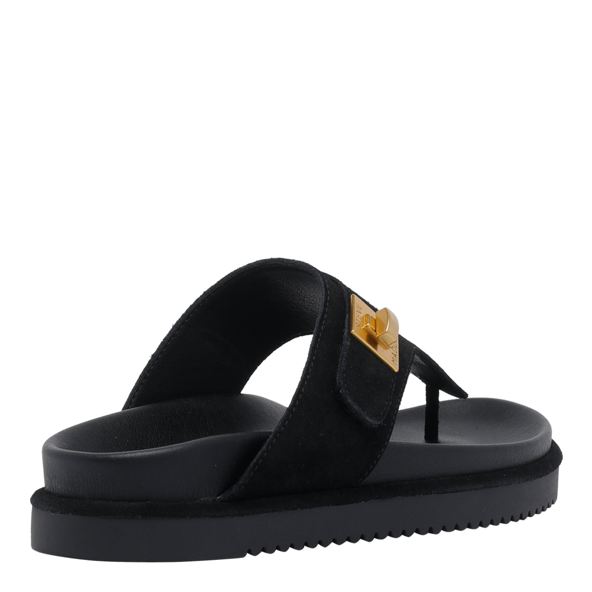 Steve Madden Sandals Black Calf Leather/rubber Sole