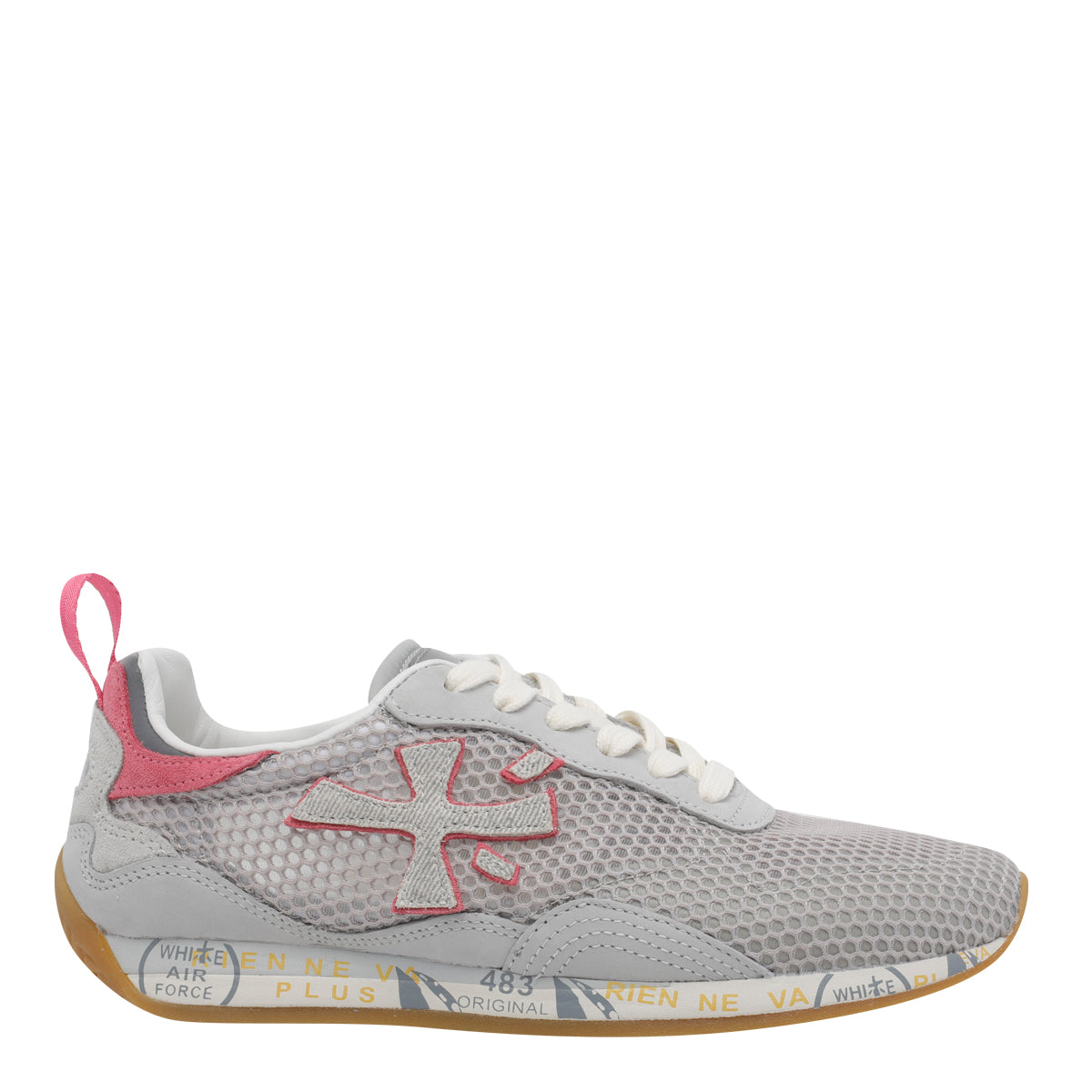 Premiata Sneakers White Fabric /rubber Sole