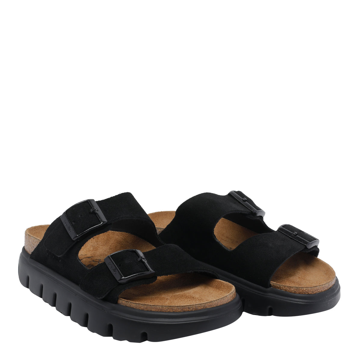 Birkenstock Black Suede Leather/rubber Sole