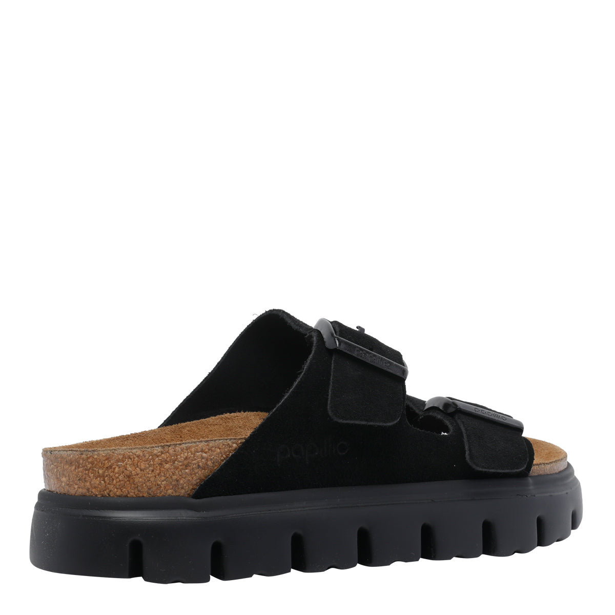 Birkenstock Black Suede Leather/rubber Sole