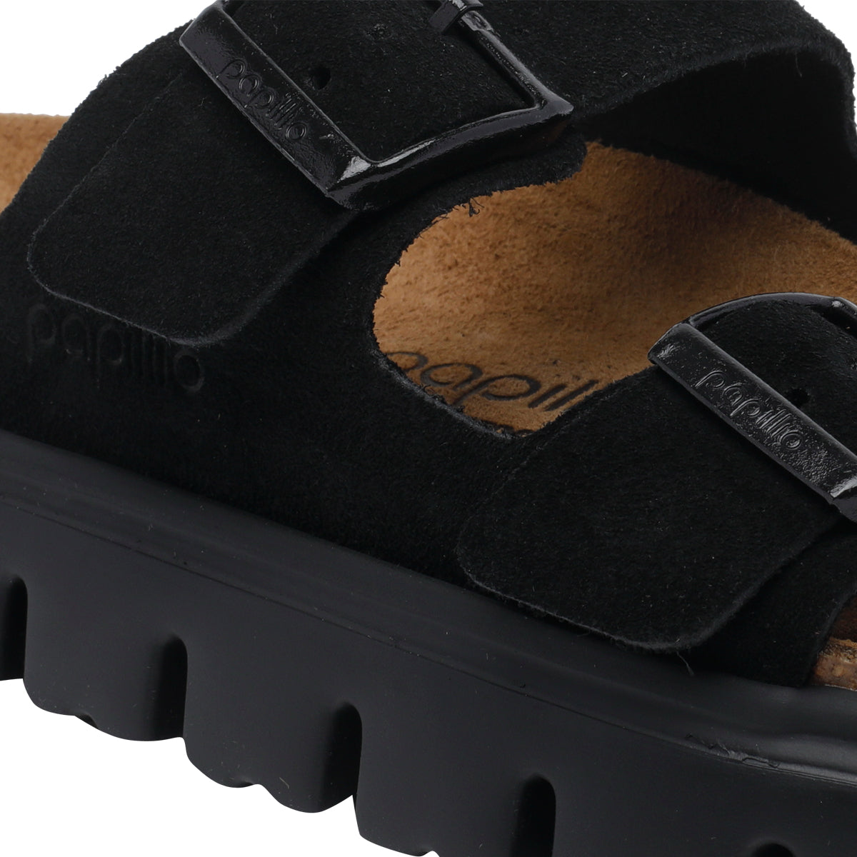 Birkenstock Black Suede Leather/rubber Sole