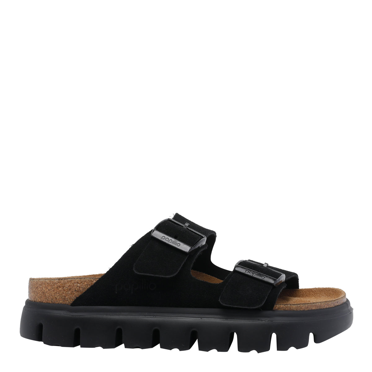 Birkenstock Black Suede Leather/rubber Sole