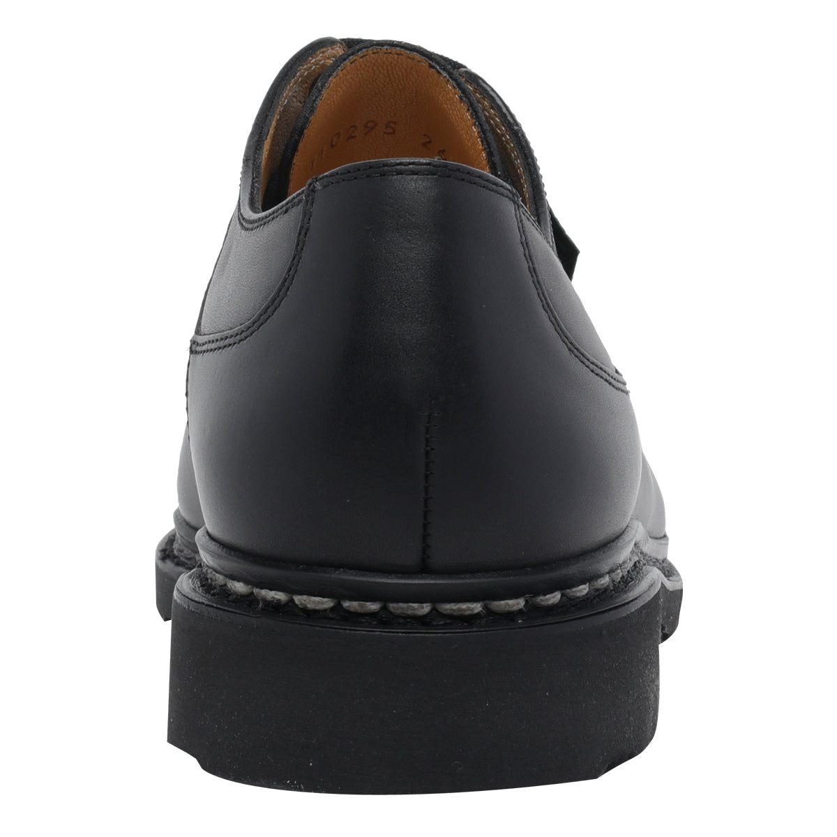 Paraboot Black Calf Leather/rubber Sole