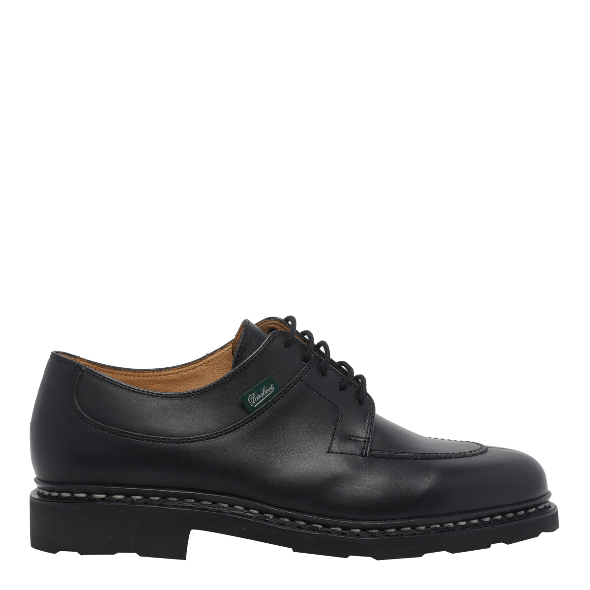 Paraboot Black Calf Leather/rubber Sole