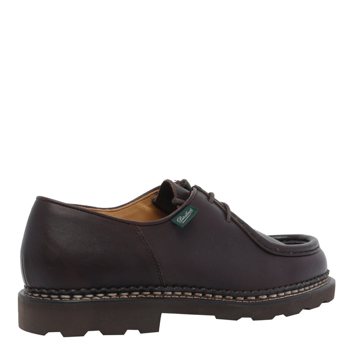 Paraboot Brown Calf Leather/rubber Sole