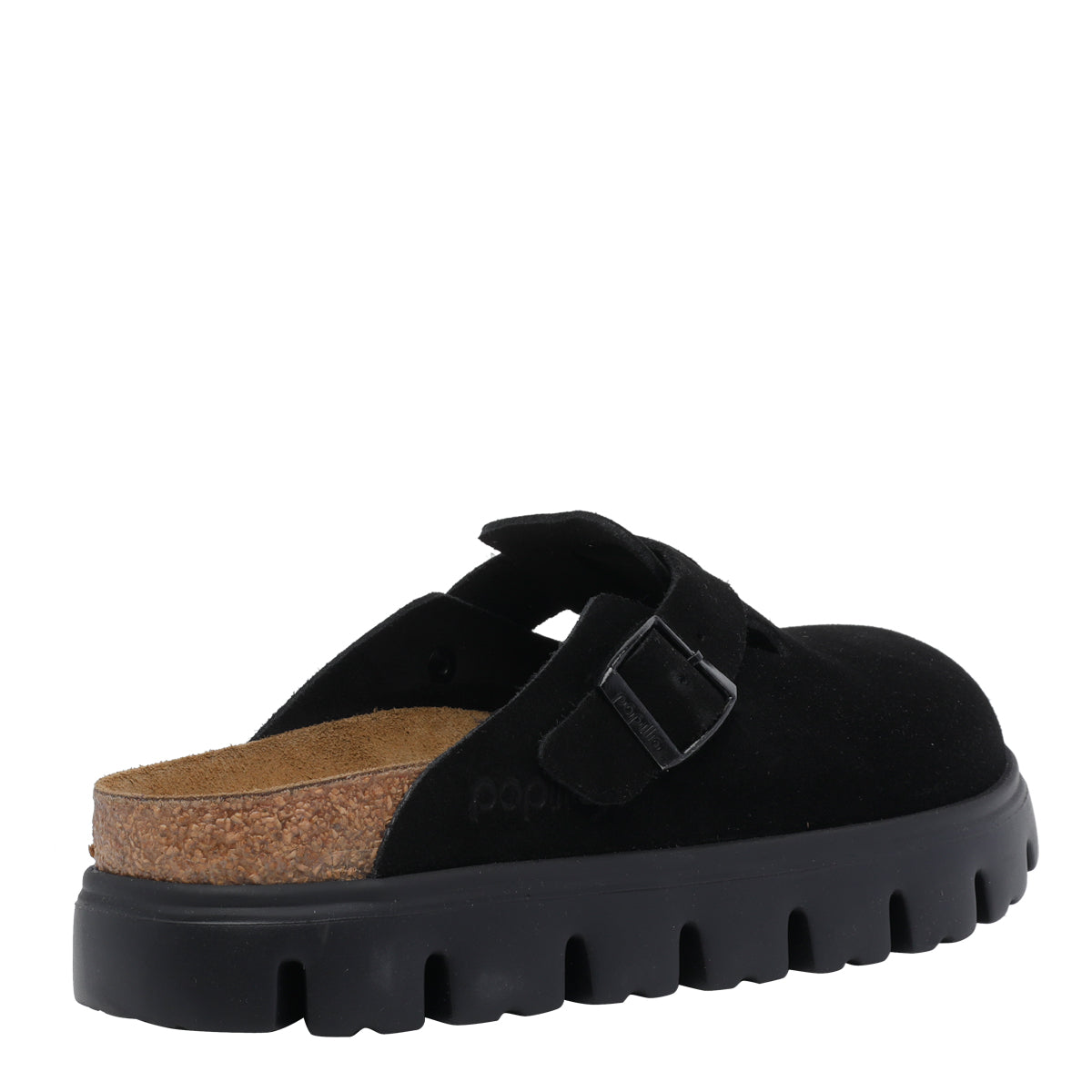 Birkenstock Black Suede Leather/rubber Sole