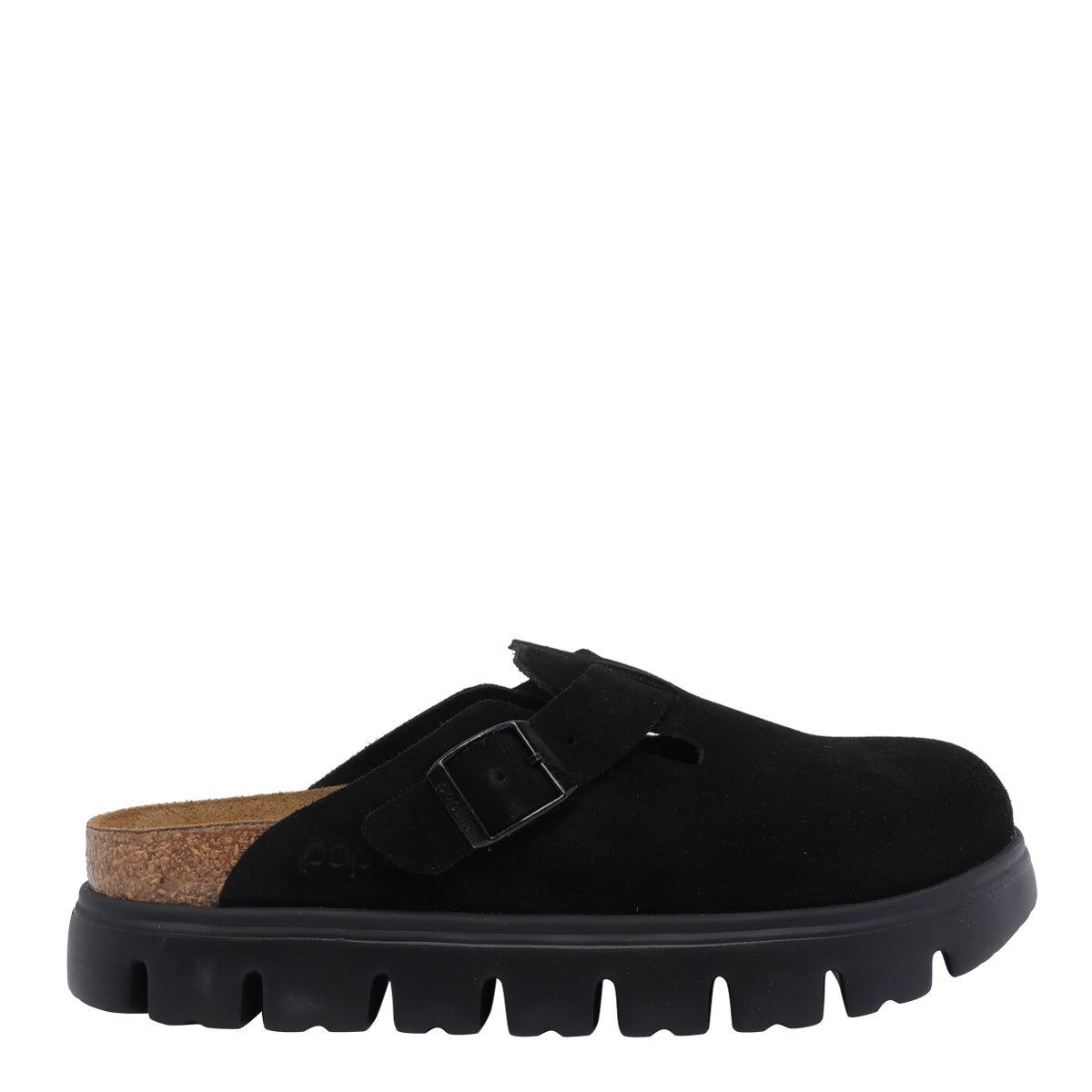 Birkenstock Black Suede Leather/rubber Sole