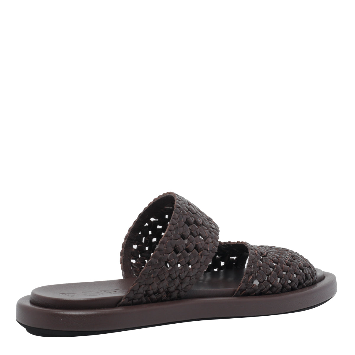 Poeve Sandals Brown Calf Leather/rubber Sole