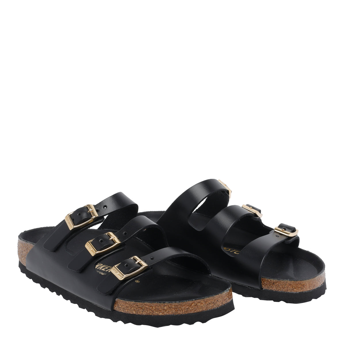 Birkenstock Black Calf Leather/rubber Sole