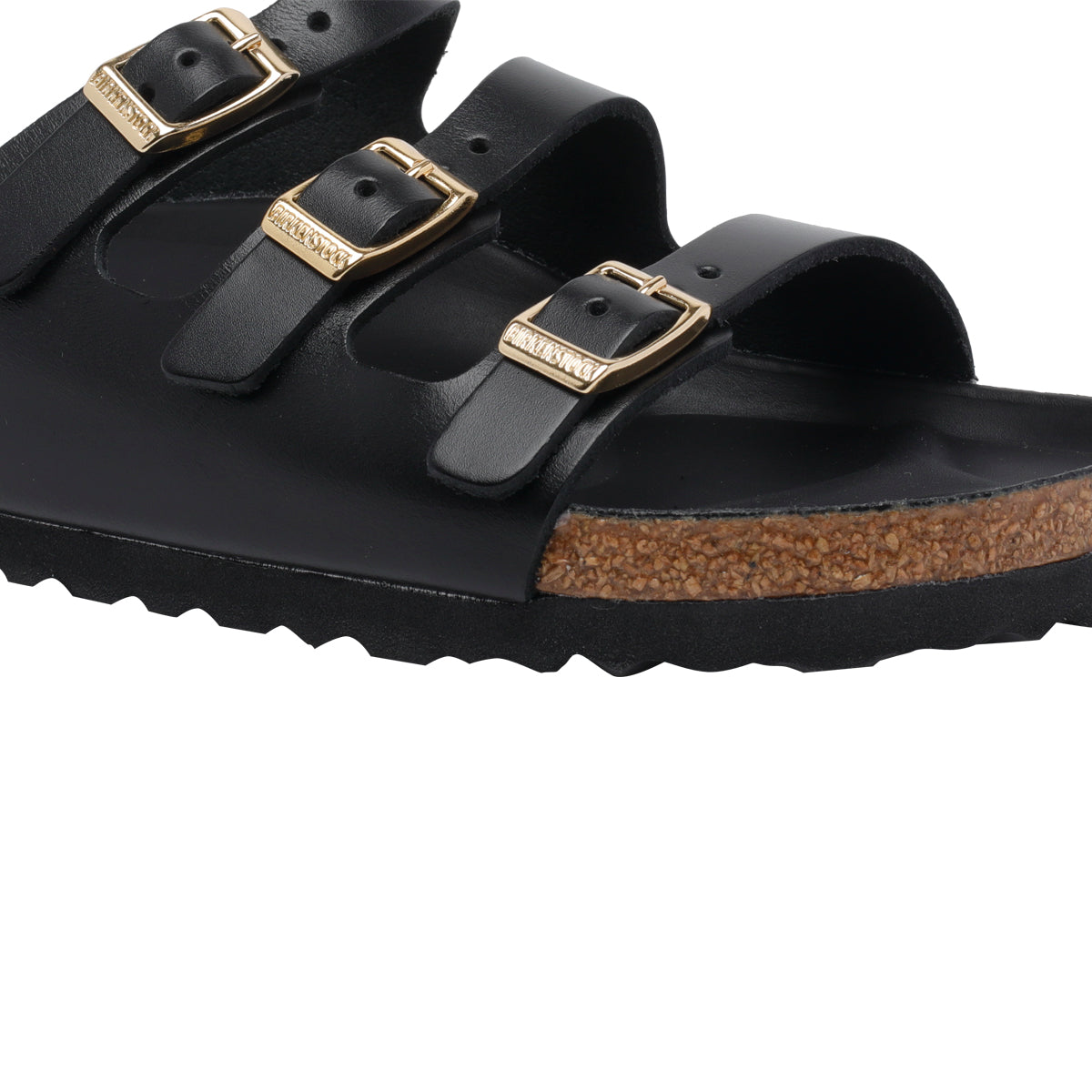 Birkenstock Black Calf Leather/rubber Sole