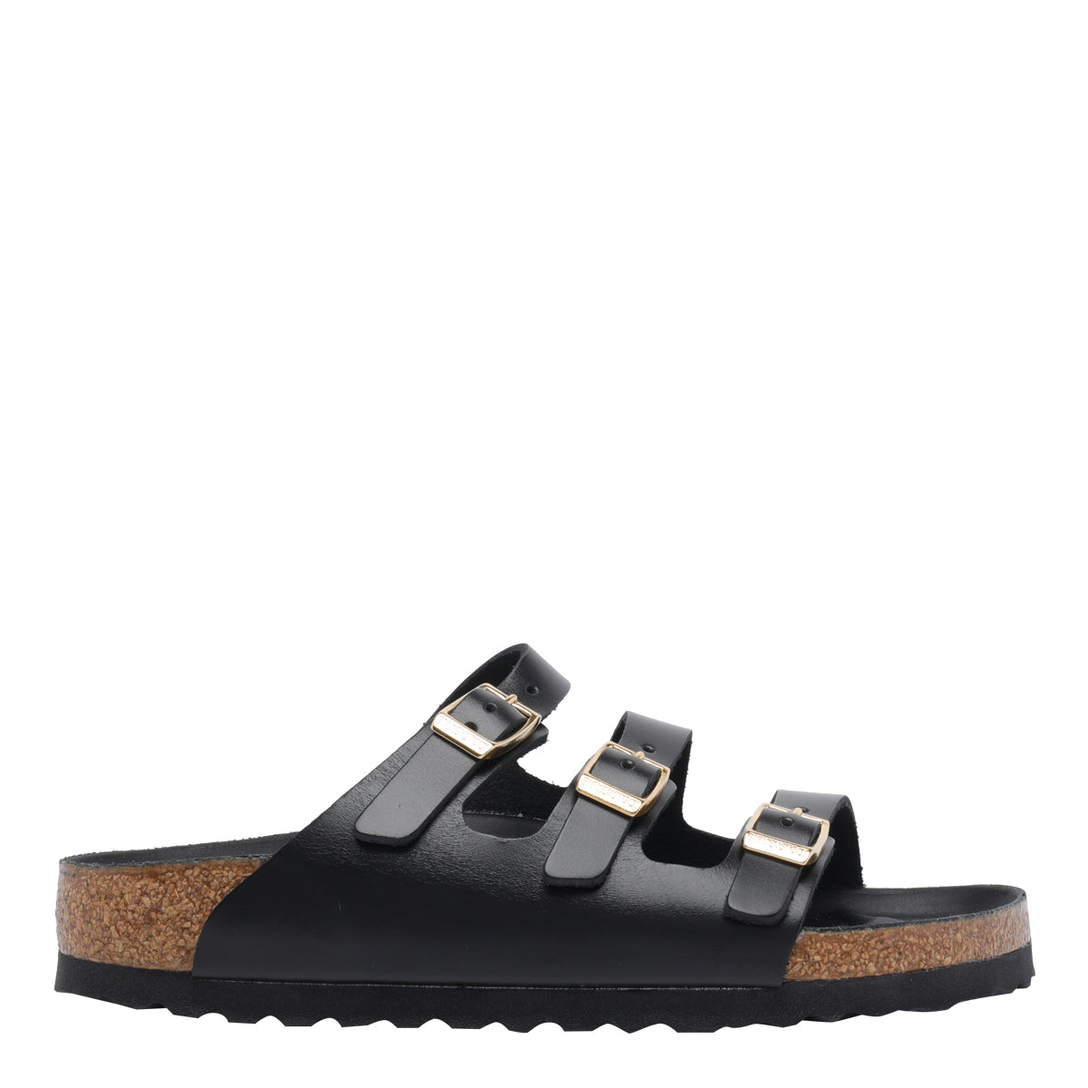 Birkenstock Black Calf Leather/rubber Sole