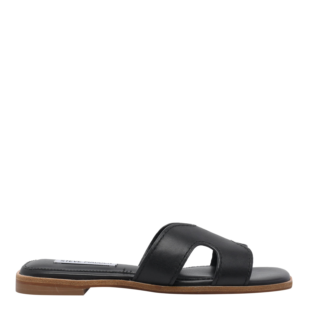 Steve Madden Sandals Black Calf Leather/rubber Sole