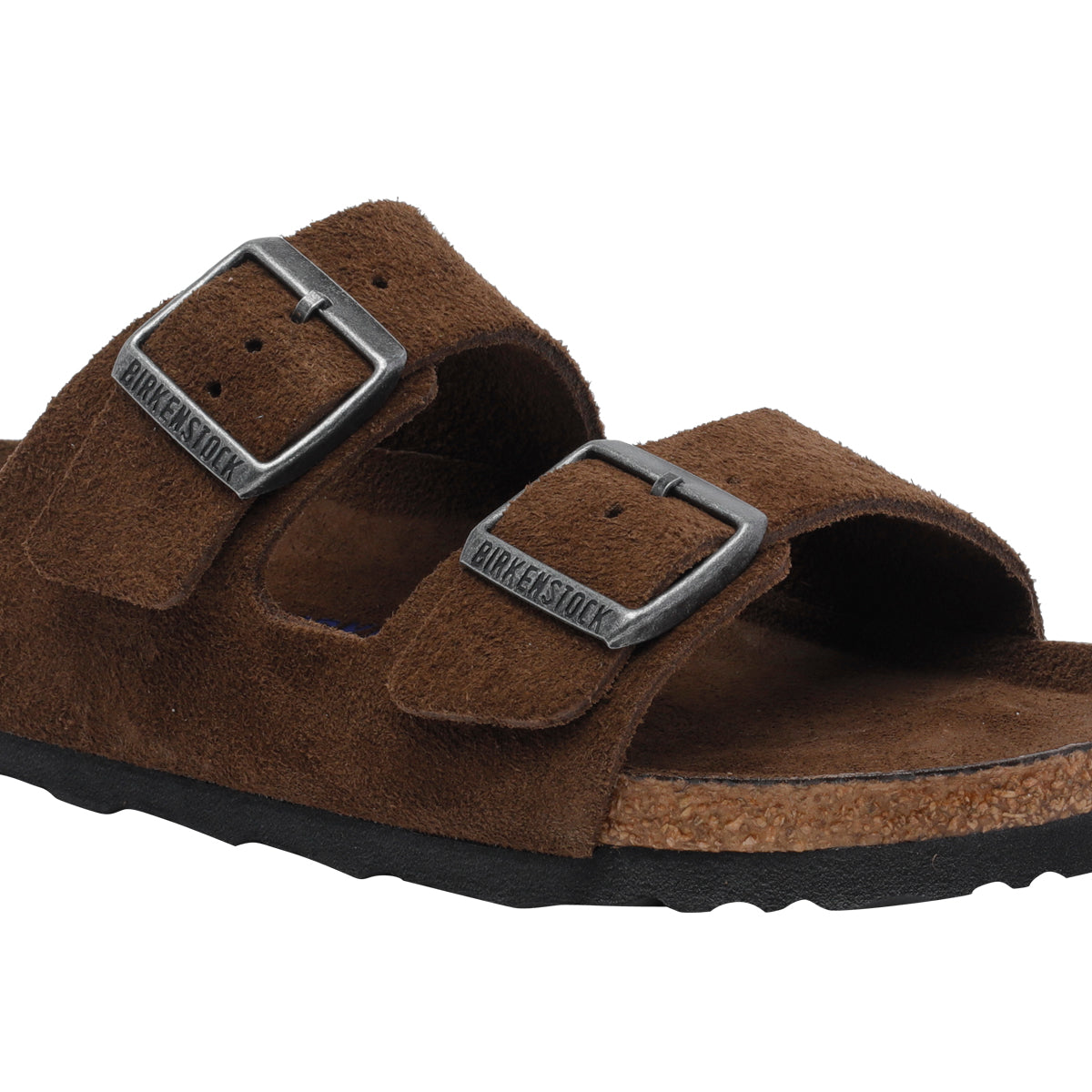 Birkenstock Brown Suede Leather/rubber Sole
