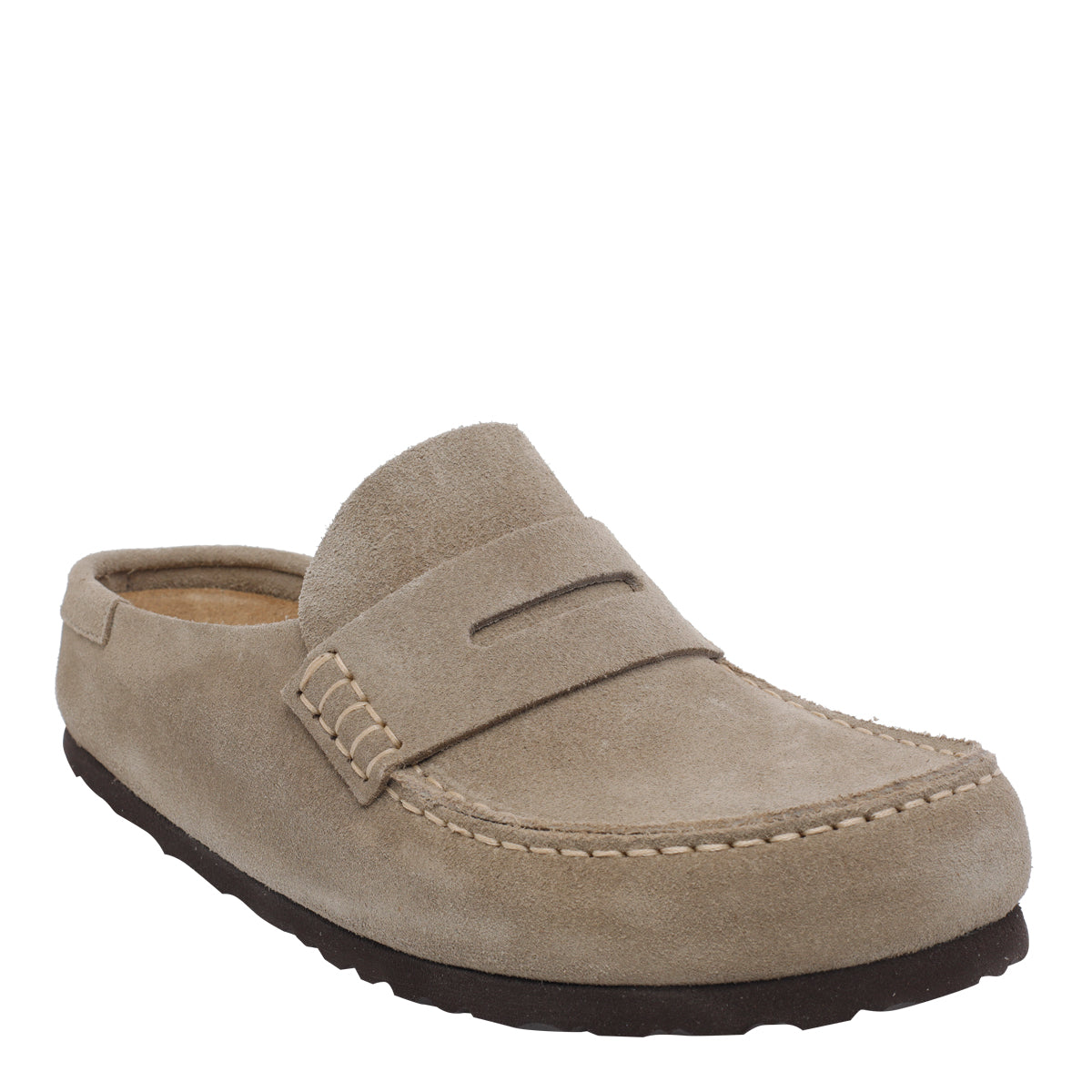 Birkenstock Beige Suede Leather/rubber Sole