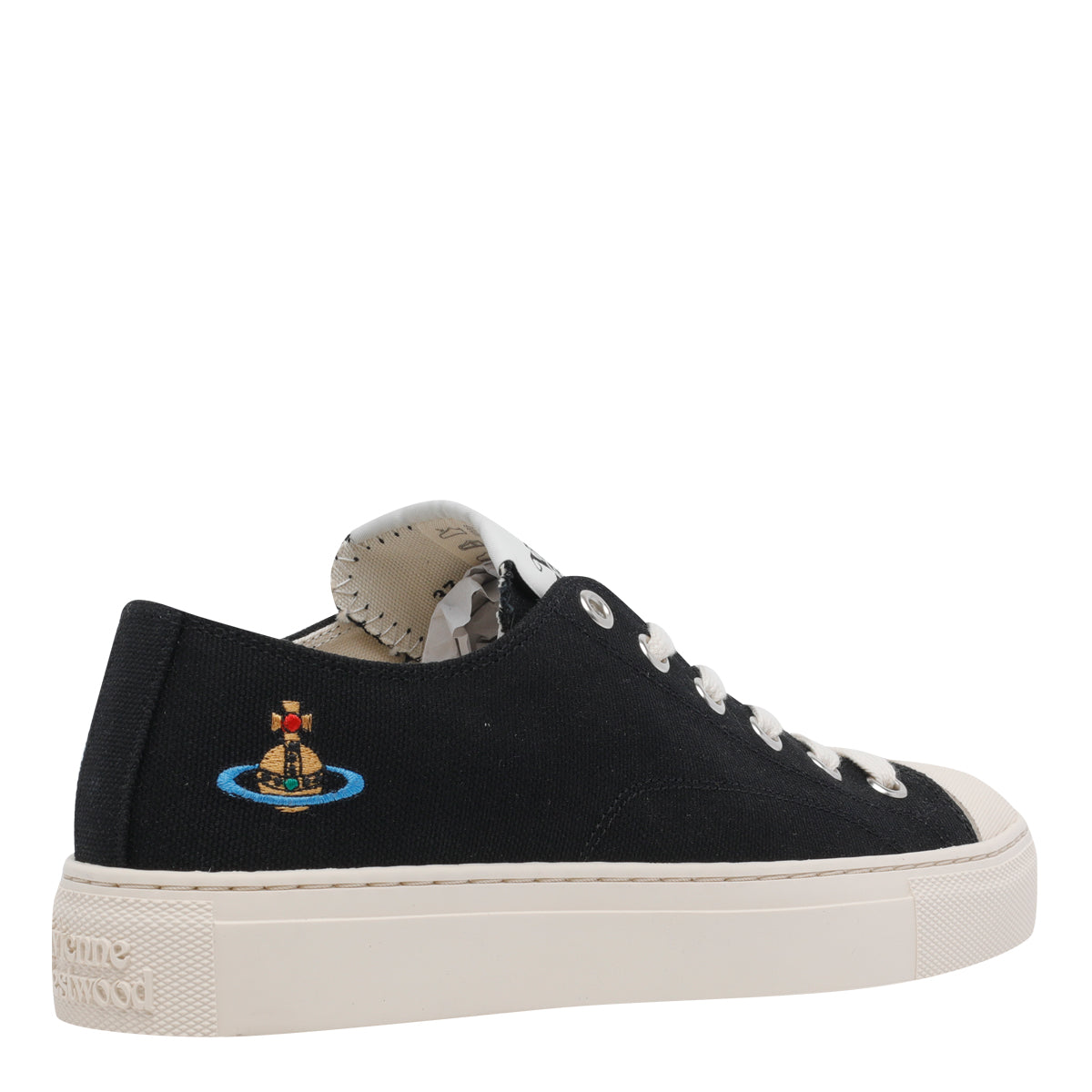 Vivienne Westwood Sneakers Black Fabric /rubber Sole